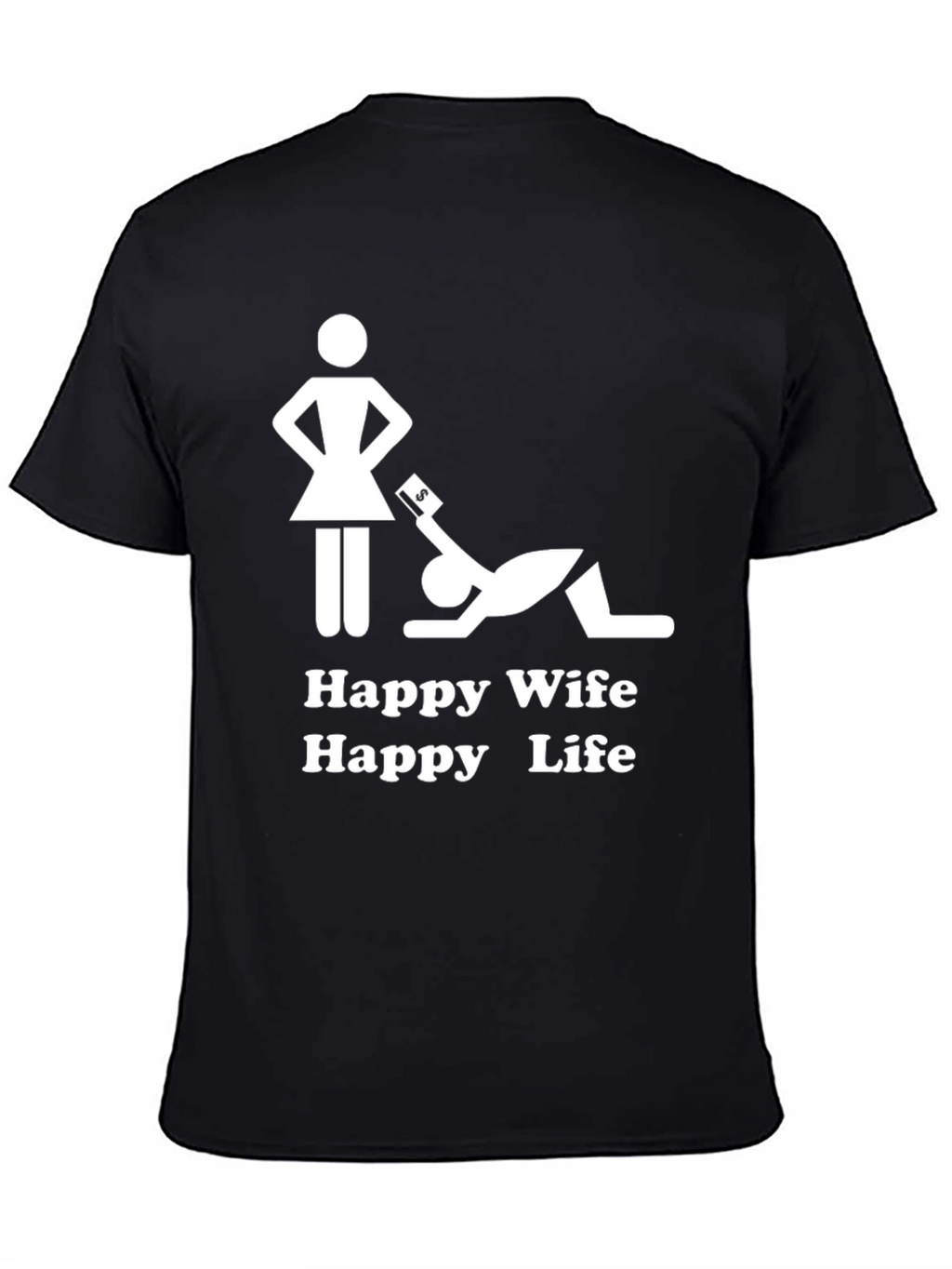 Camiseta Hombre: Esposa Feliz Vida Feliz