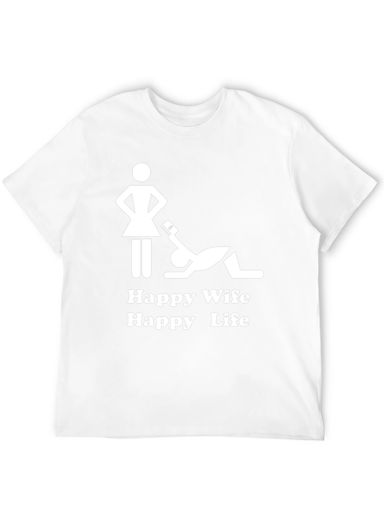 Camiseta Hombre: Esposa Feliz Vida Feliz