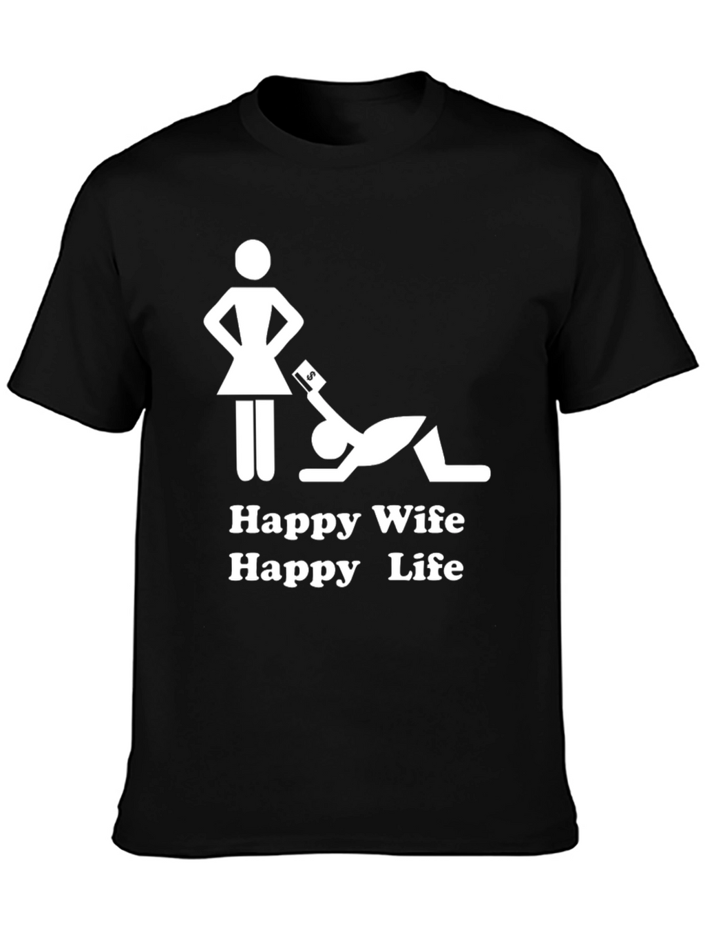 Camiseta Hombre: Esposa Feliz Vida Feliz