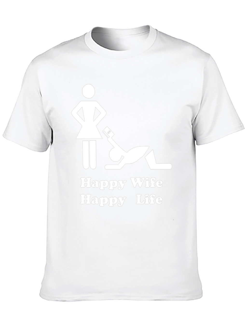 Camiseta Hombre: Esposa Feliz Vida Feliz
