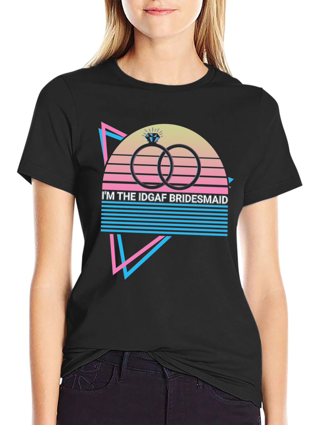 Camiseta de soltero/a Im the IDGAF Bridesmaid