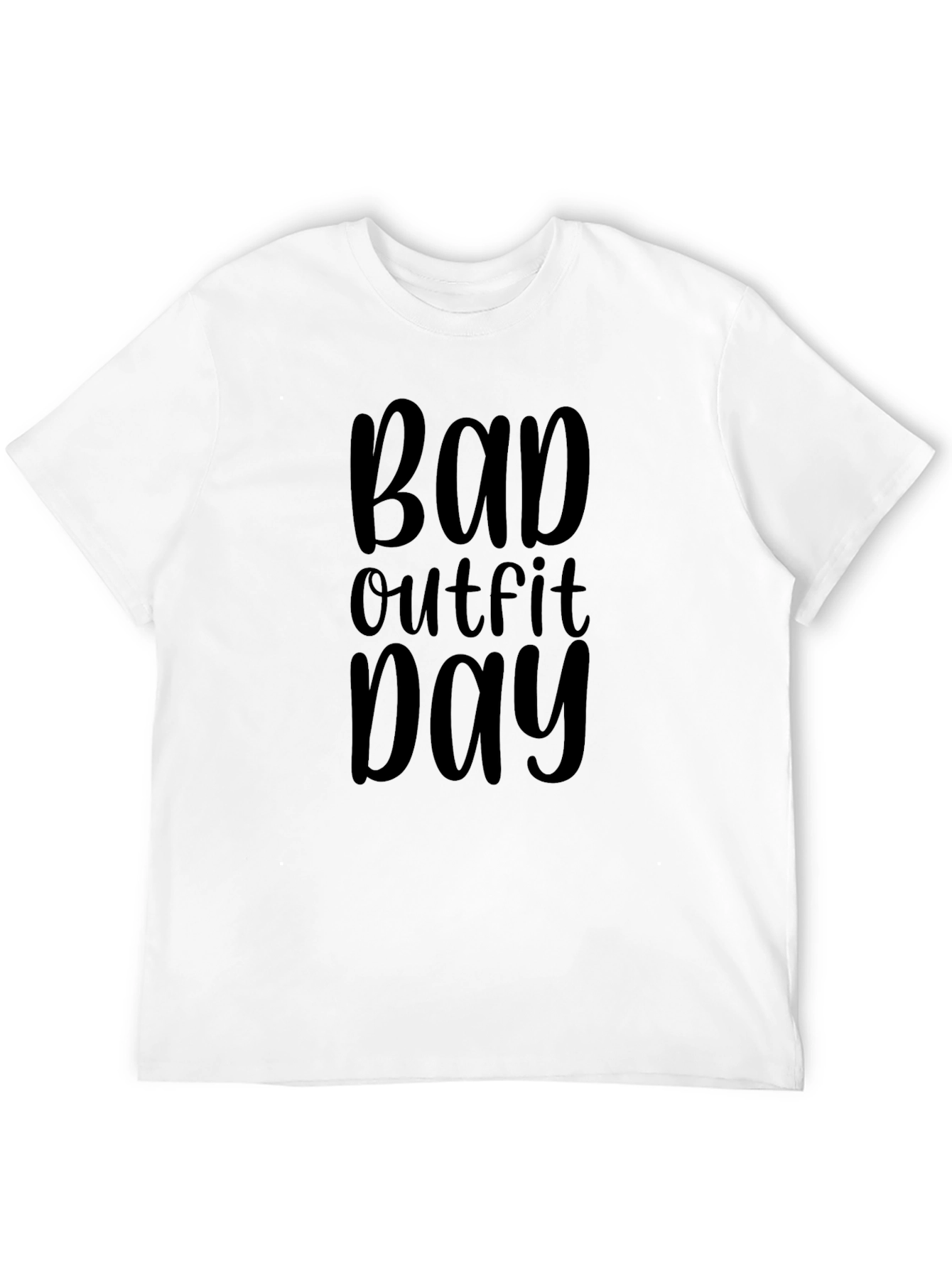 Camiseta Negra Bad Outfit Day Casual