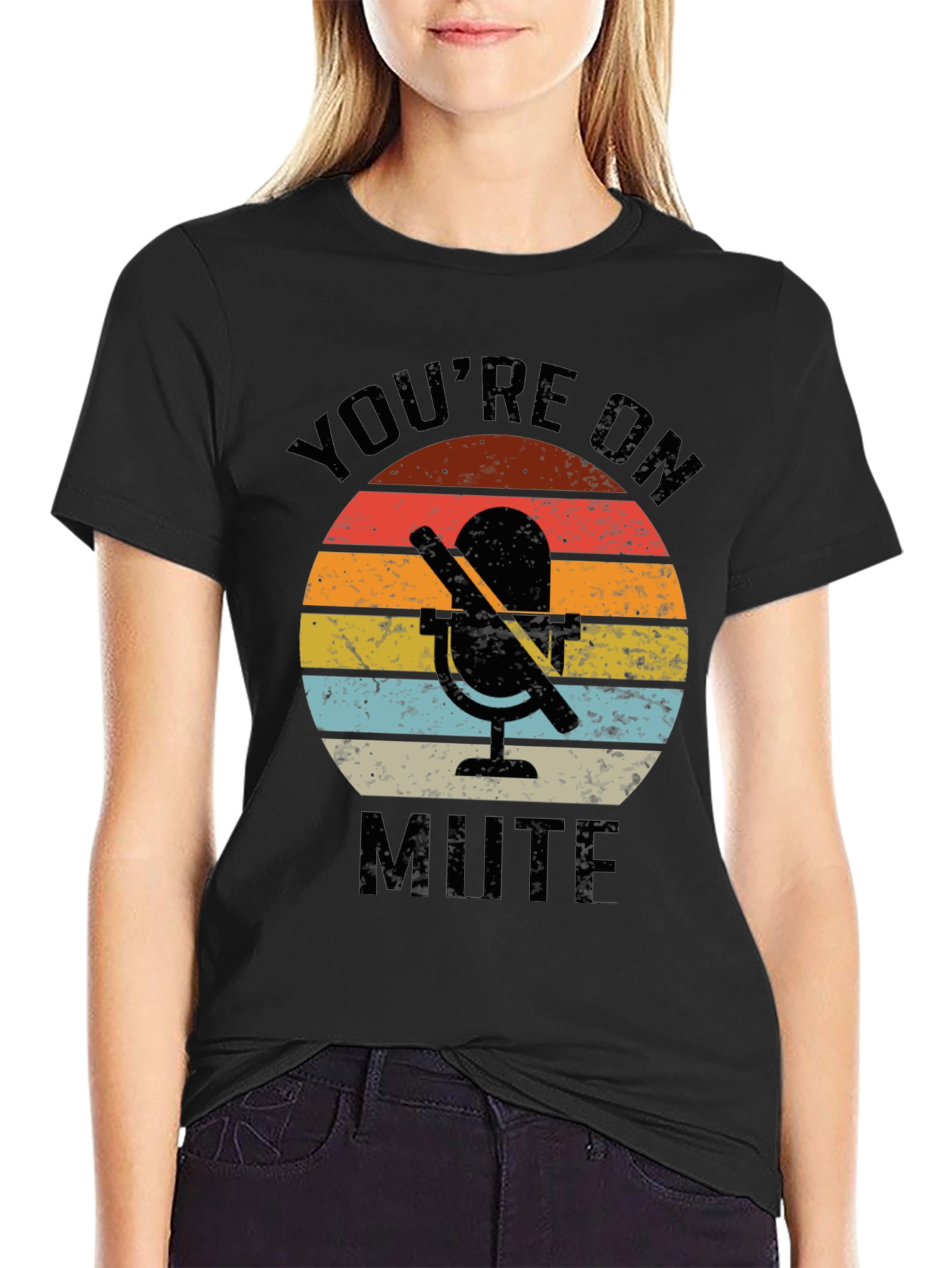 Camiseta Divertida: Estás en Mute - Diseño Retro