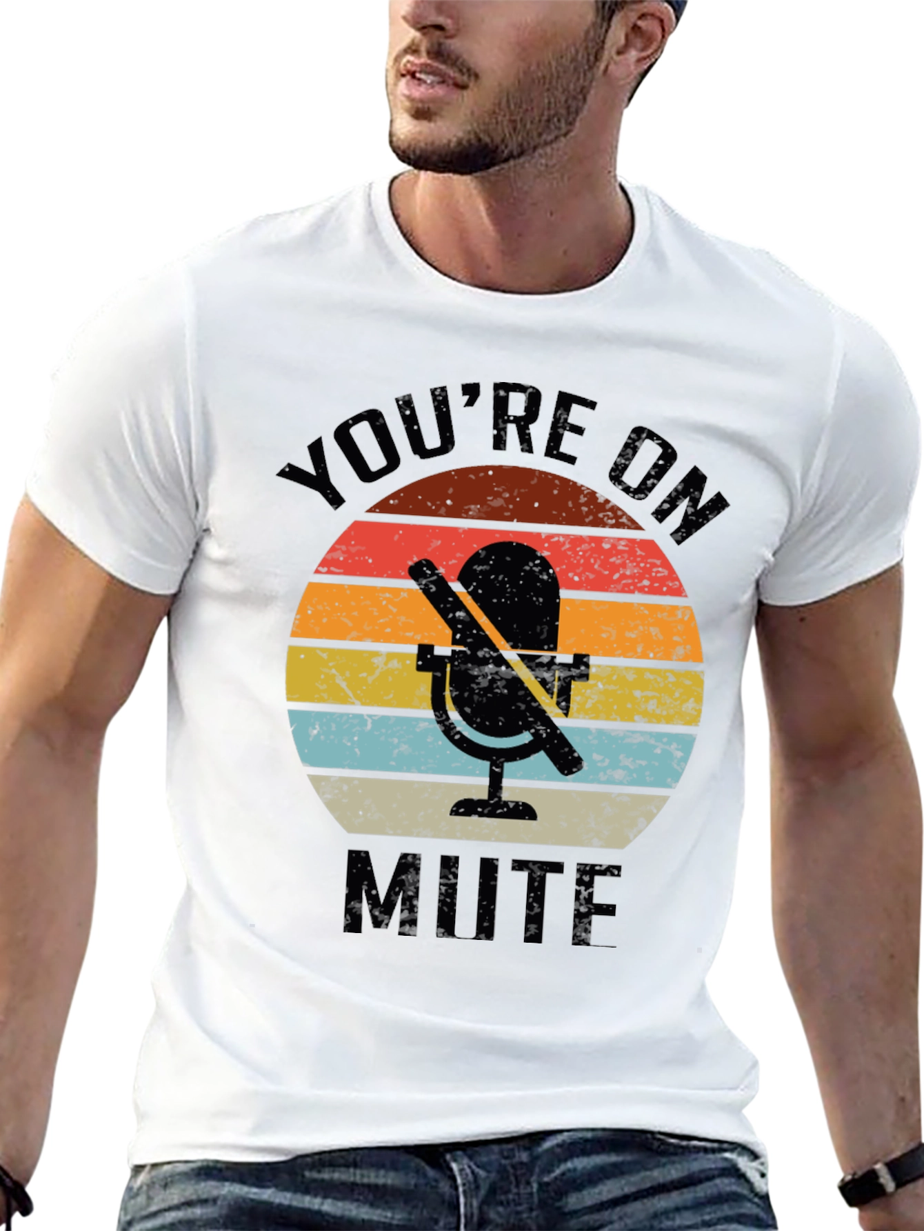 Camiseta Divertida: Estás en Mute - Diseño Retro