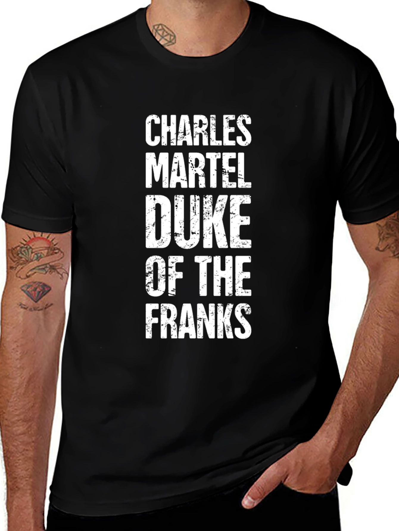 Camiseta Negra Charles Martel Duke of the Franks