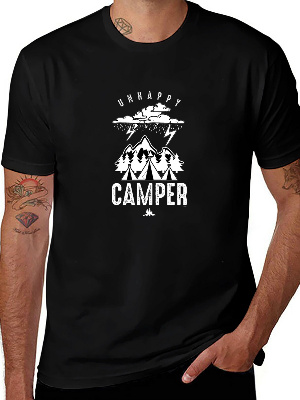 Camiseta Negra Camper Descontento