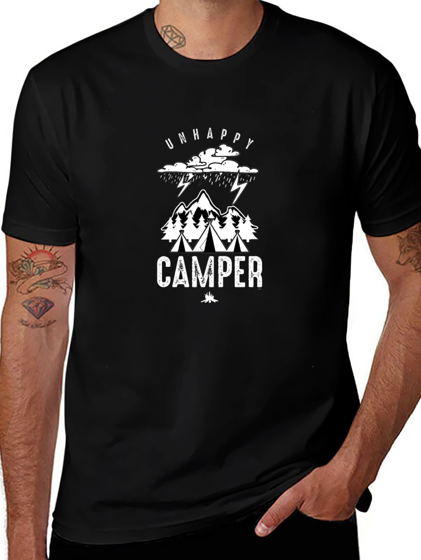 Camiseta Negra Camper Descontento