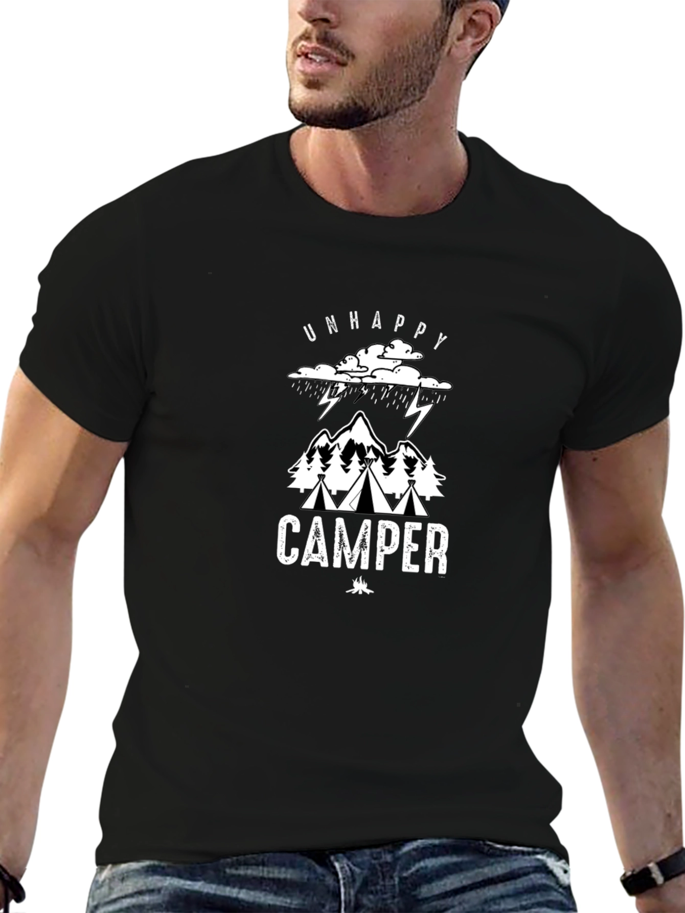 Camiseta Negra Camper Descontento