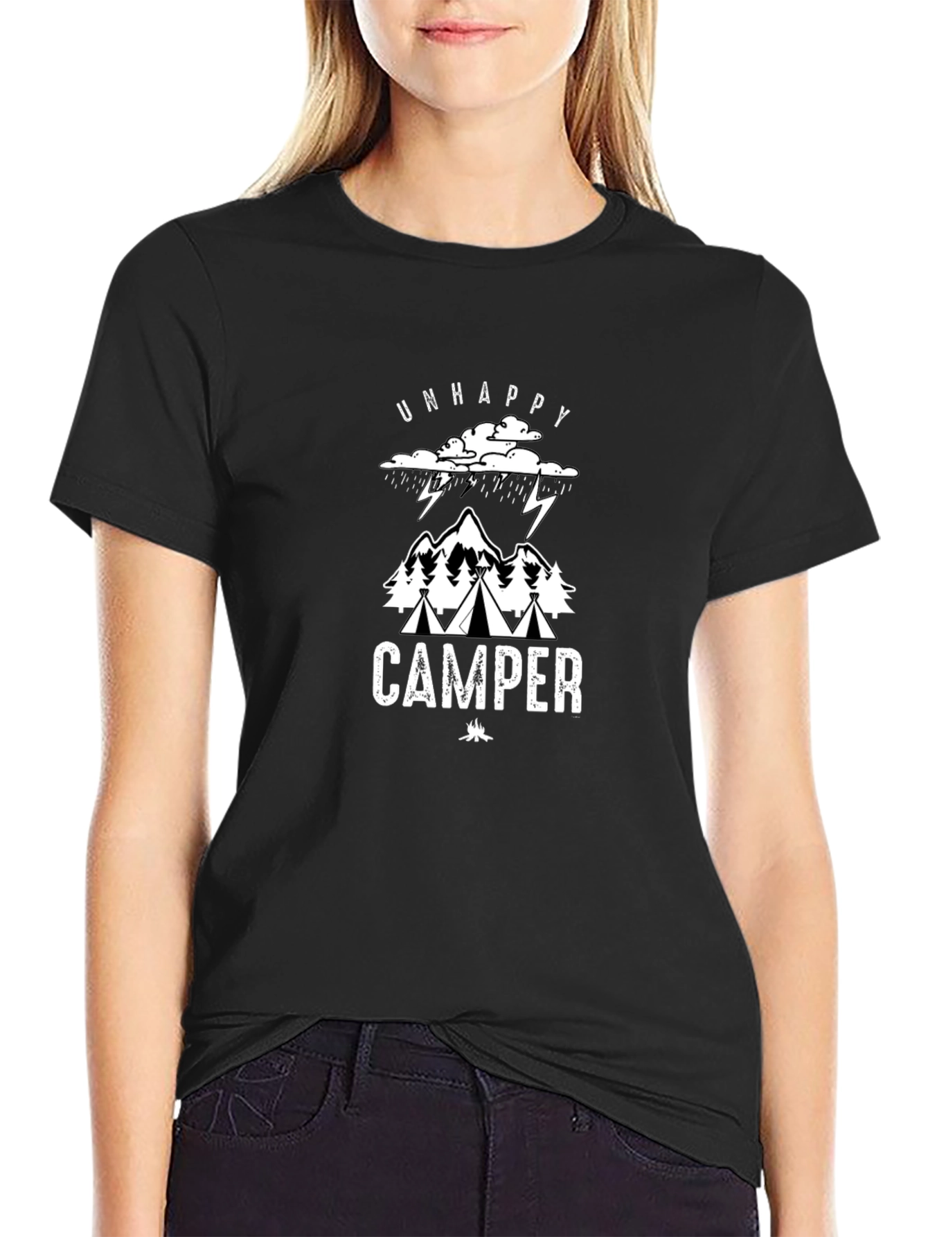 Camiseta Negra Camper Descontento