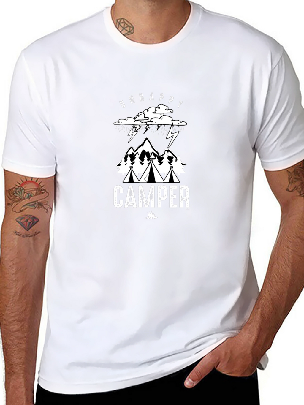 Camiseta Negra Camper Descontento