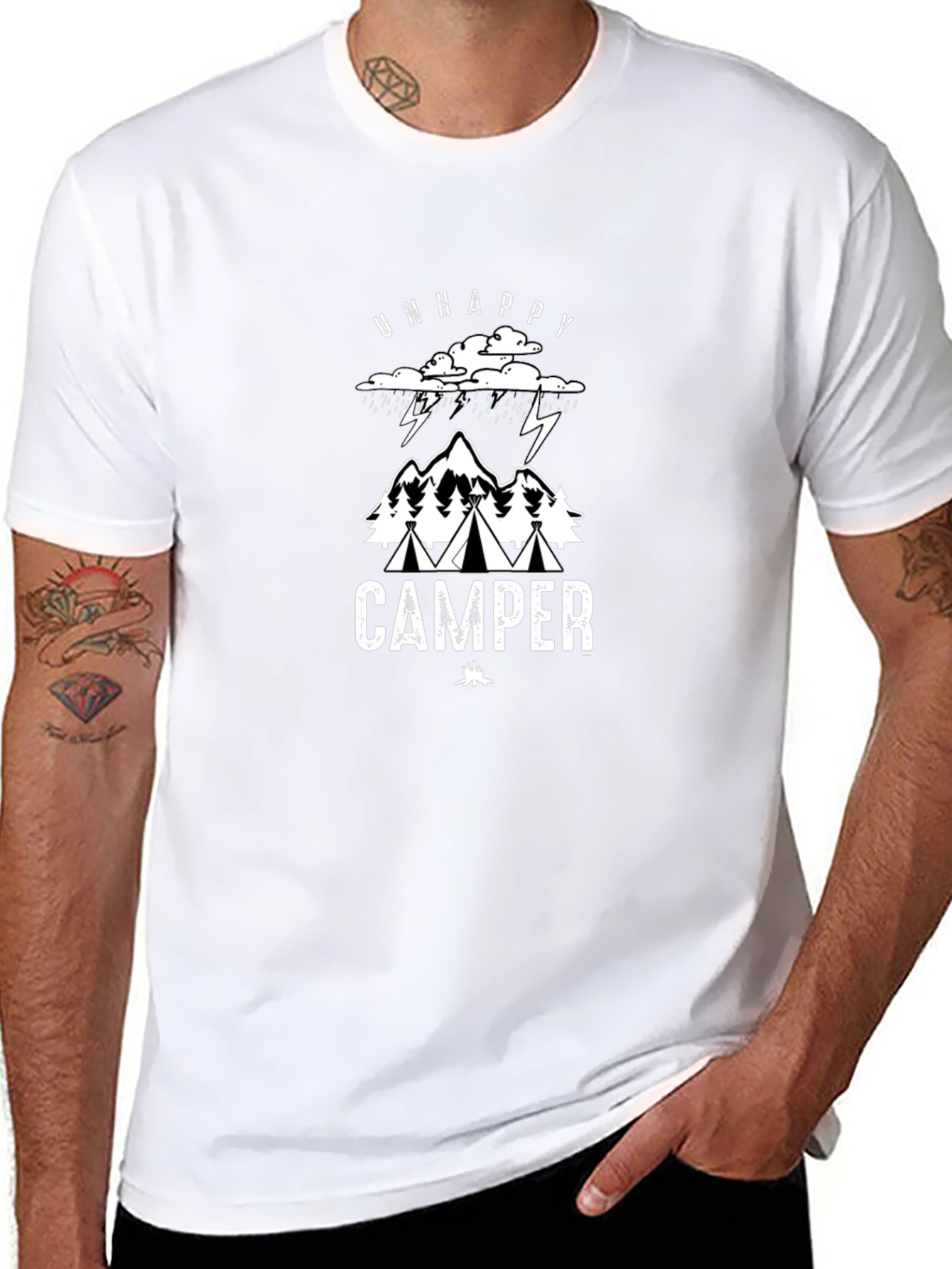 Camiseta Negra Camper Descontento