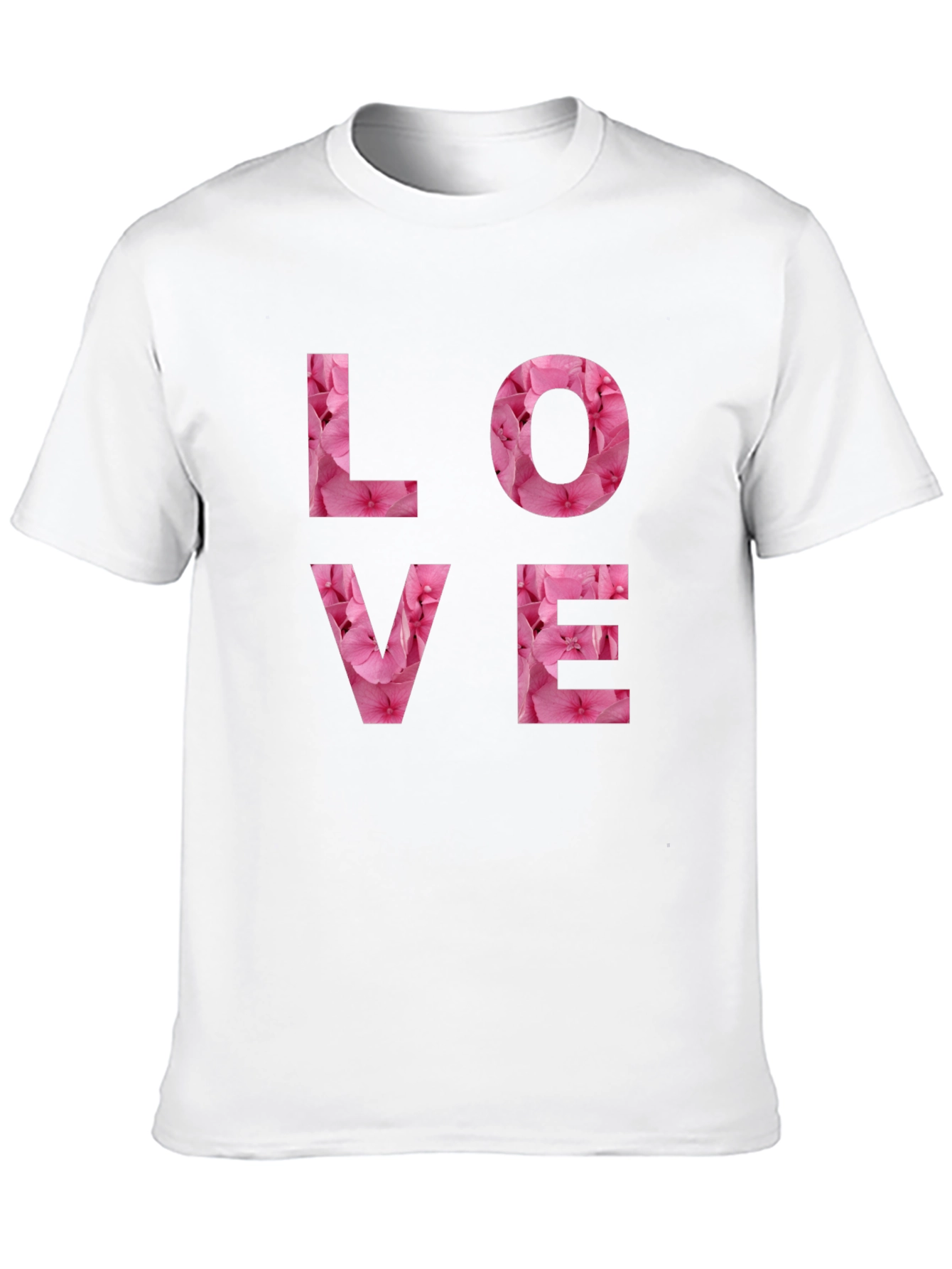 Camiseta Negra Amor Floral