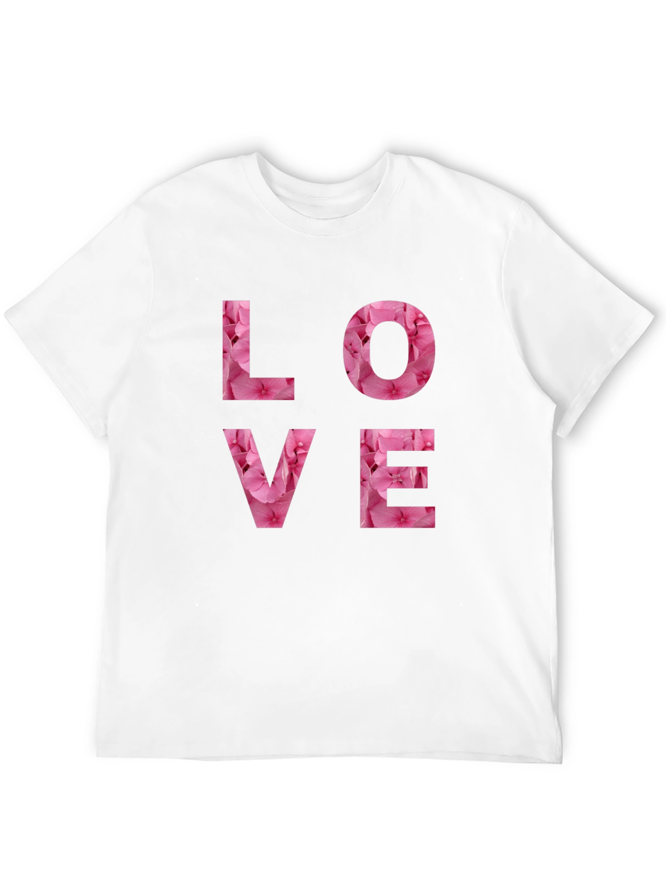 Camiseta Negra Amor Floral