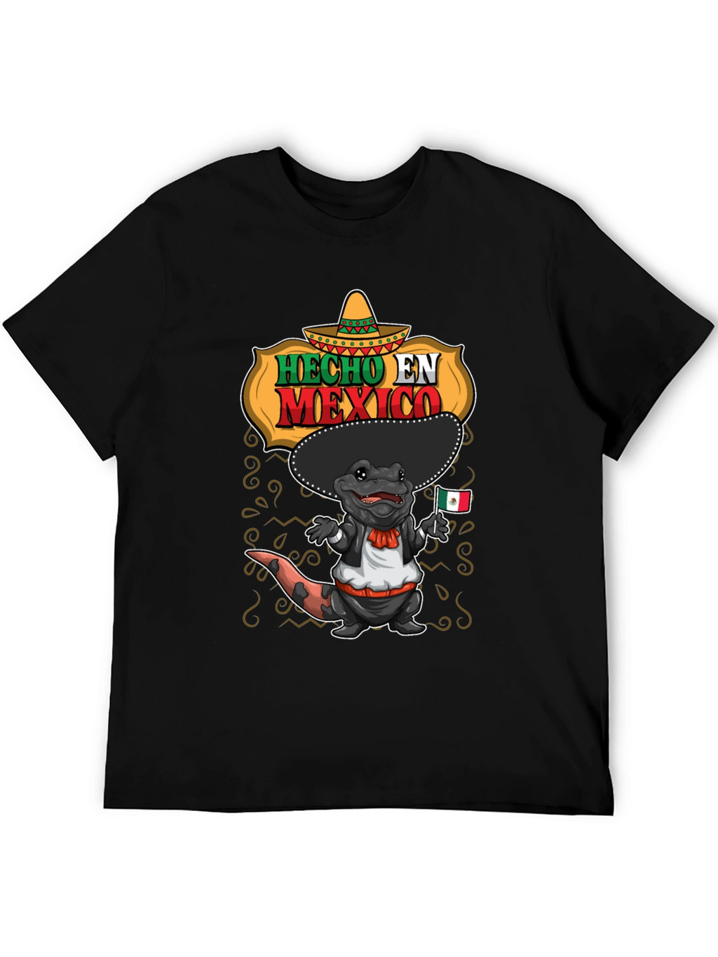 Camiseta Hecho en México con Ajolote Mariachi