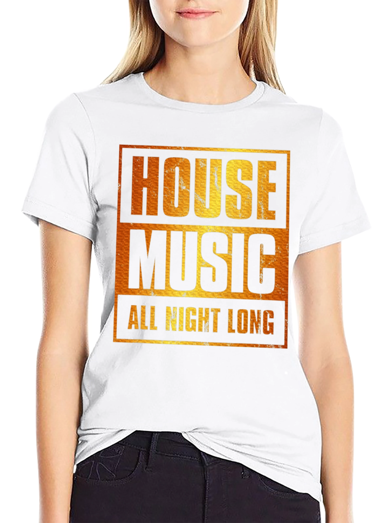 Camiseta House Music All Night Long