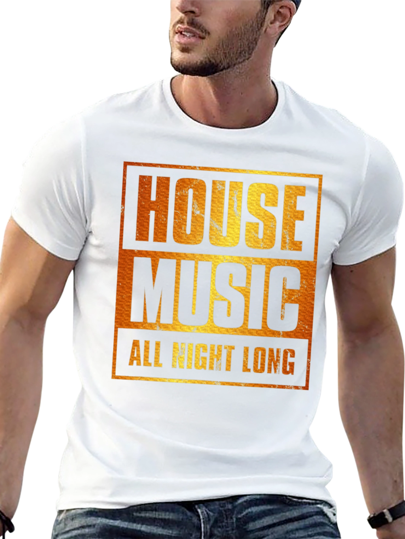 Camiseta House Music All Night Long