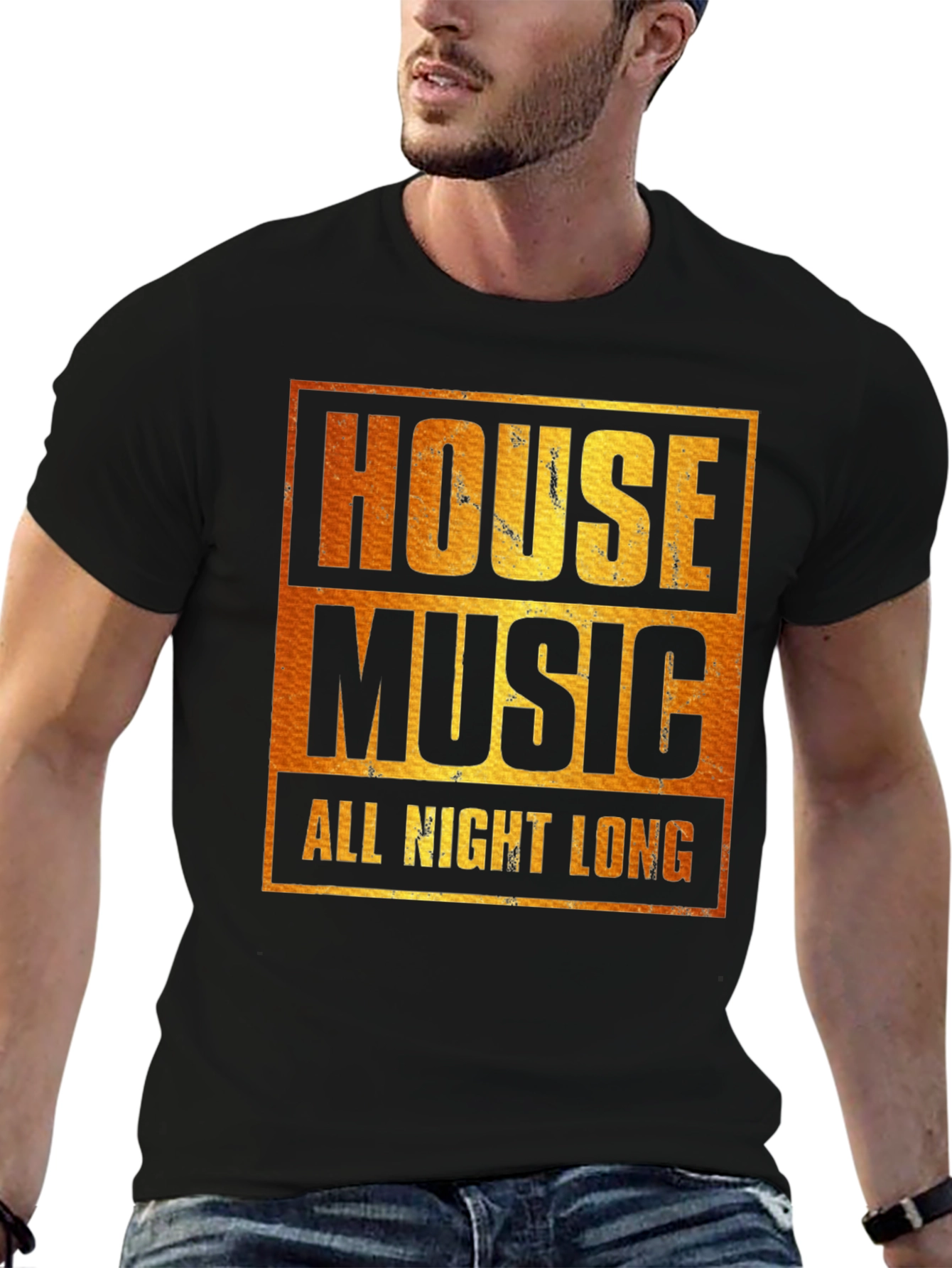 Camiseta House Music All Night Long