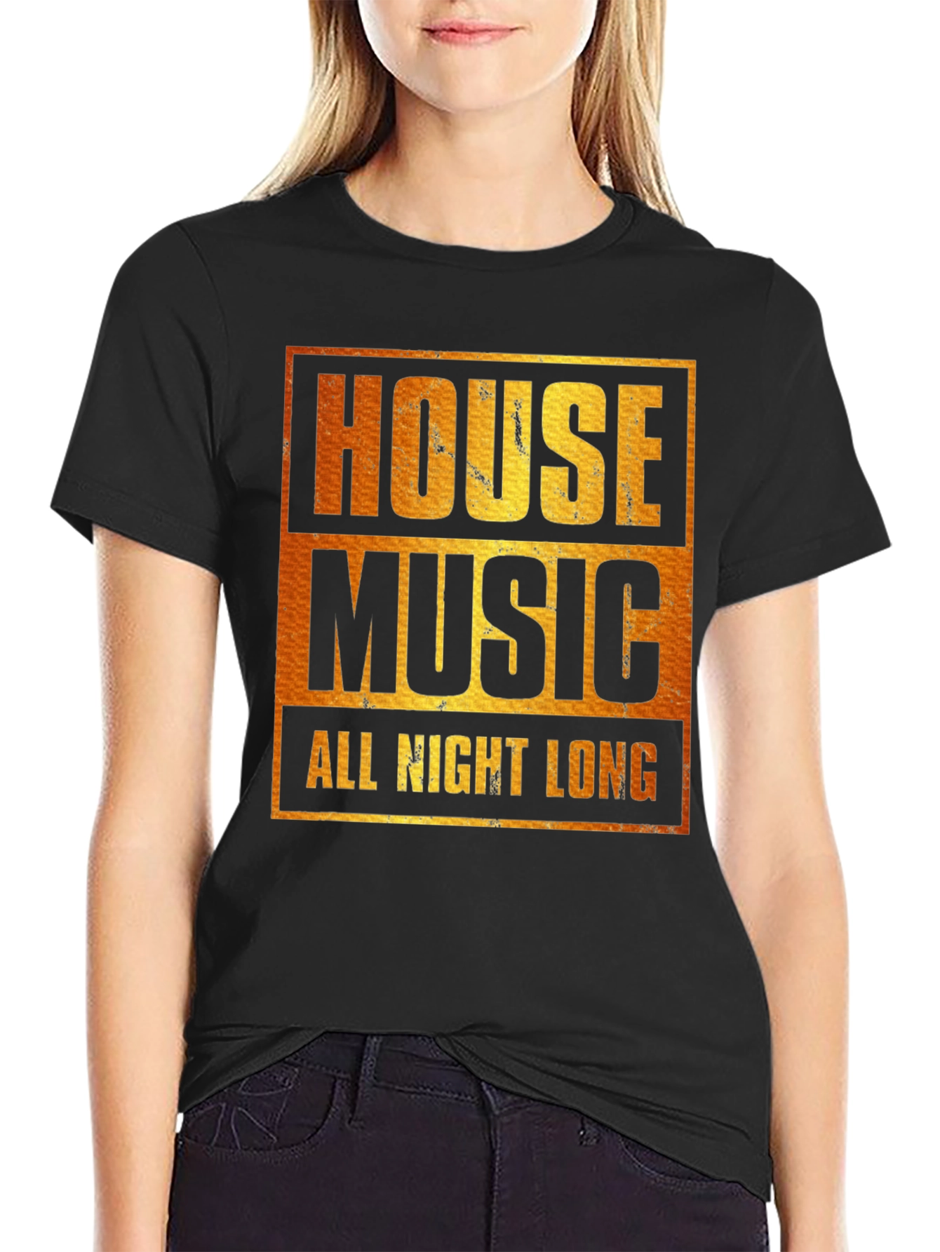 Camiseta House Music All Night Long