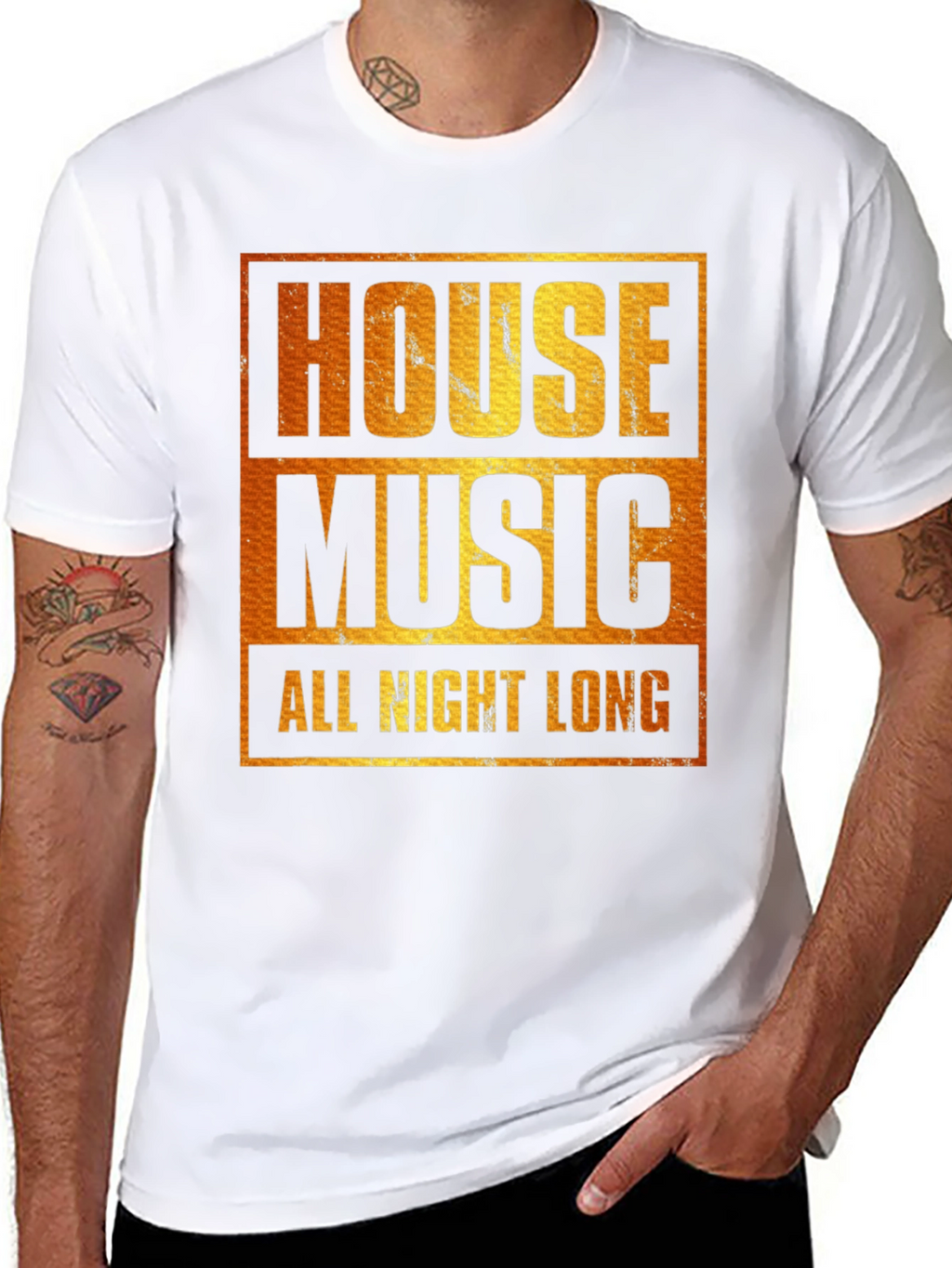 Camiseta House Music All Night Long