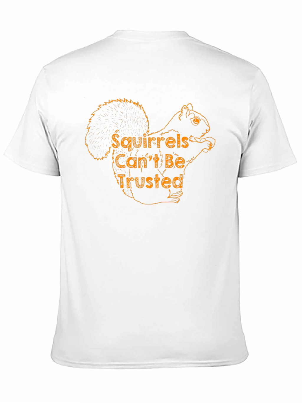 Camiseta Negra Ardillas No Son de Confiar