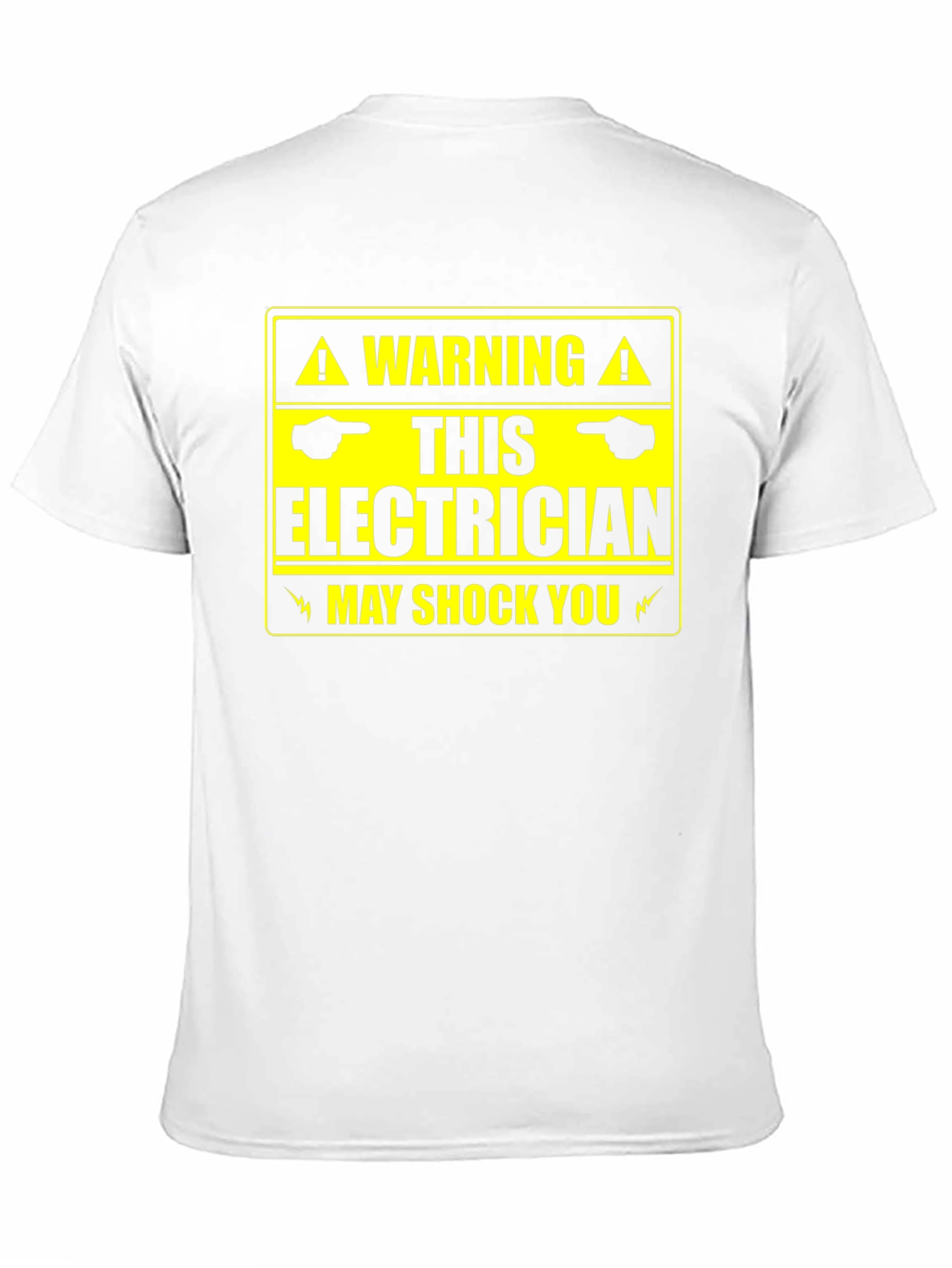 Camiseta de Advertencia: Electricista ¡Puede Darte un Choque!