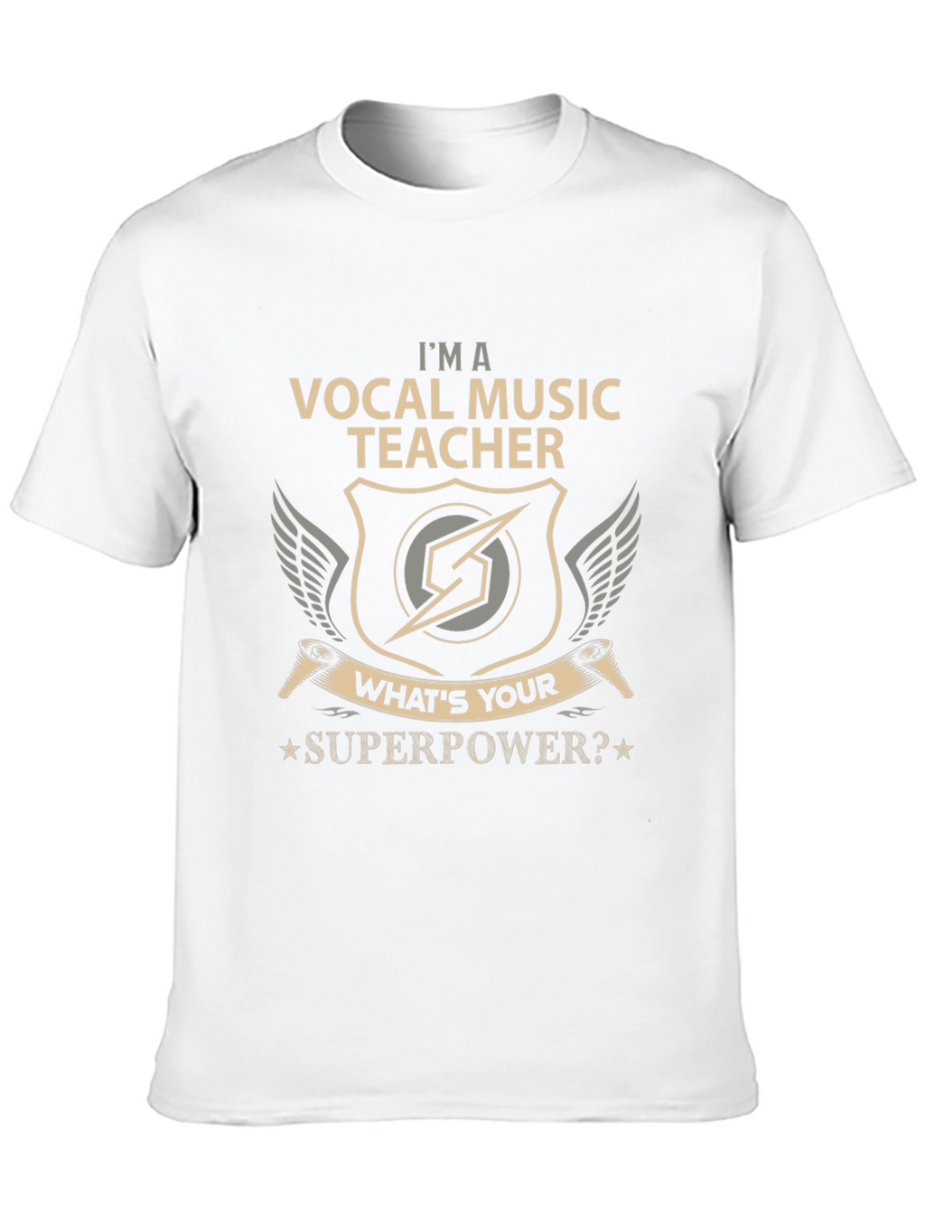 Camiseta Negra Vocal Music Teacher Superpower
