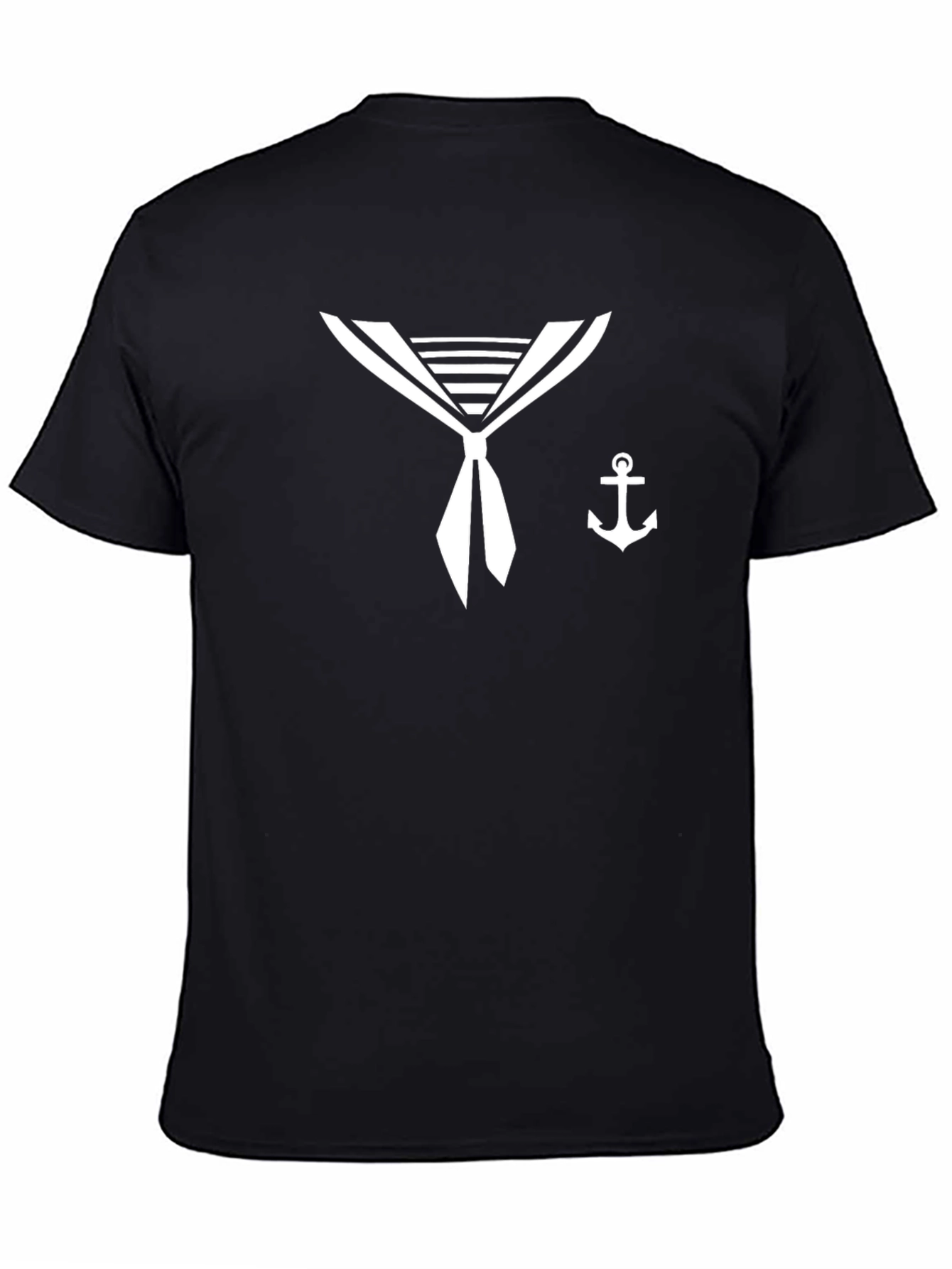 Camiseta marinera con ancla - Estilo náutico