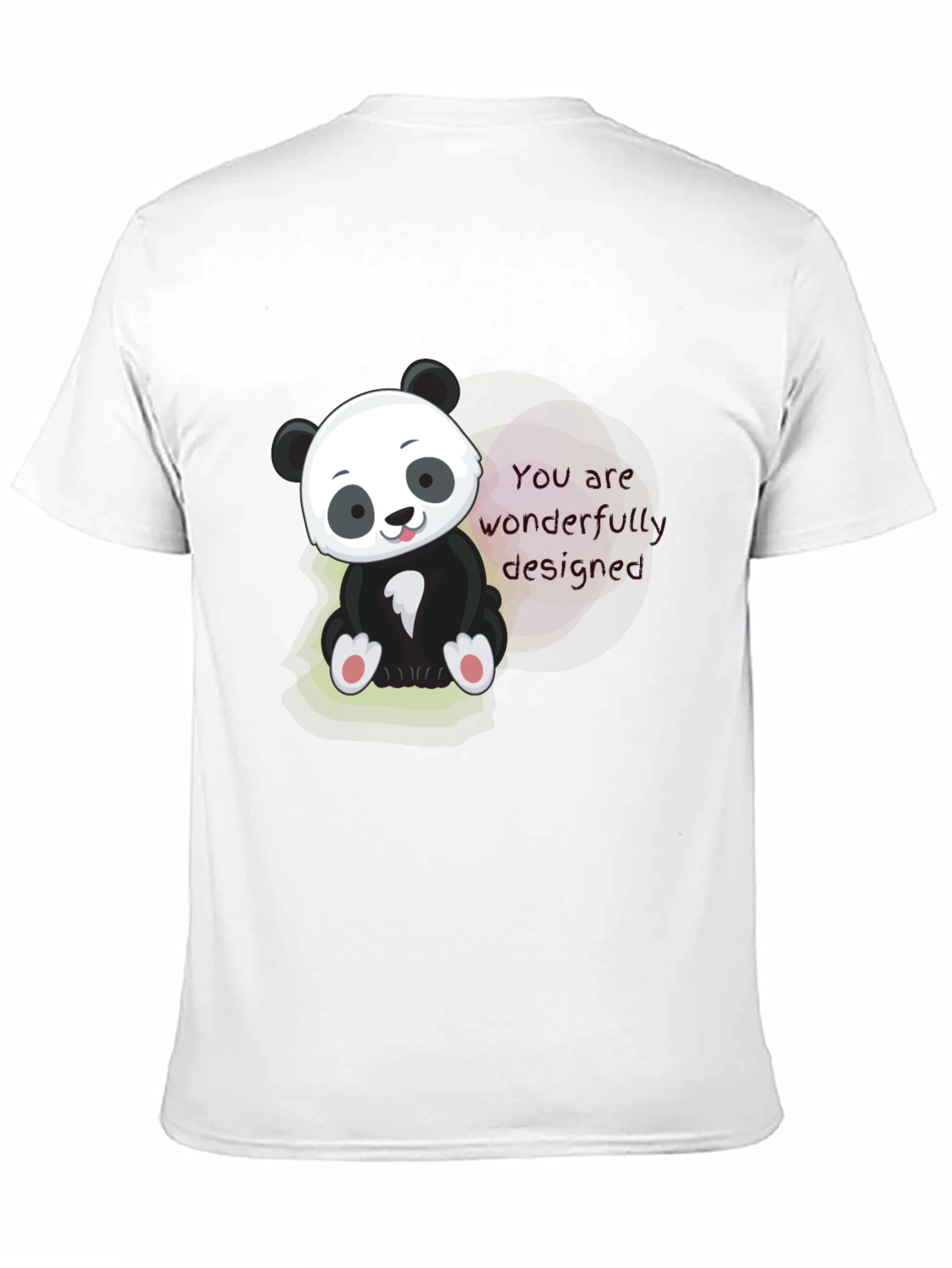 Camiseta Negra con Diseño de Panda Adorable