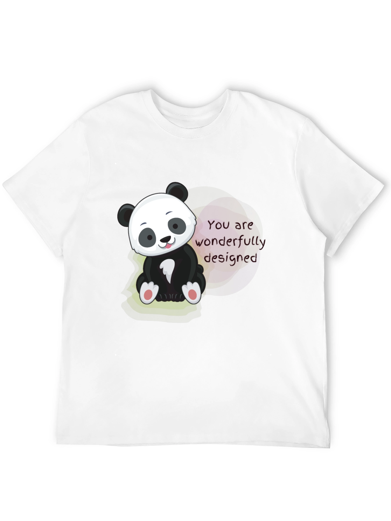 Camiseta Negra con Diseño de Panda Adorable