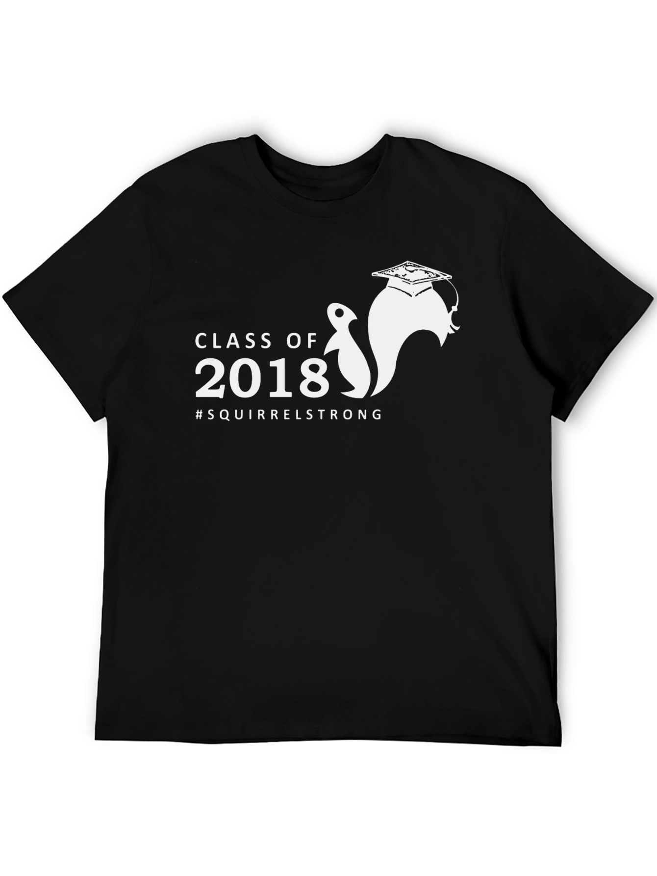 Camiseta Negra Clase de 2018 #SquirrelStrong