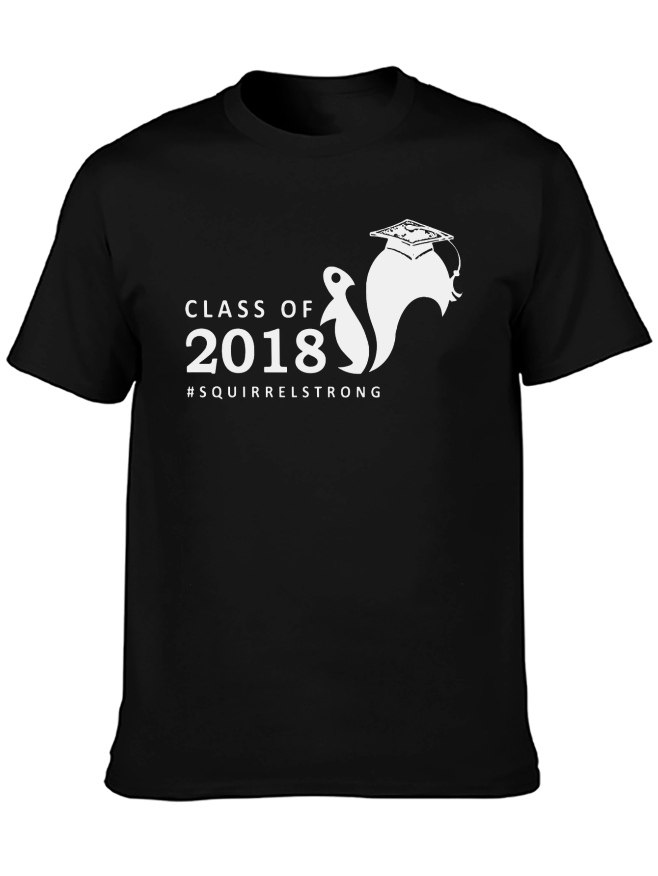 Camiseta Negra Clase de 2018 #SquirrelStrong