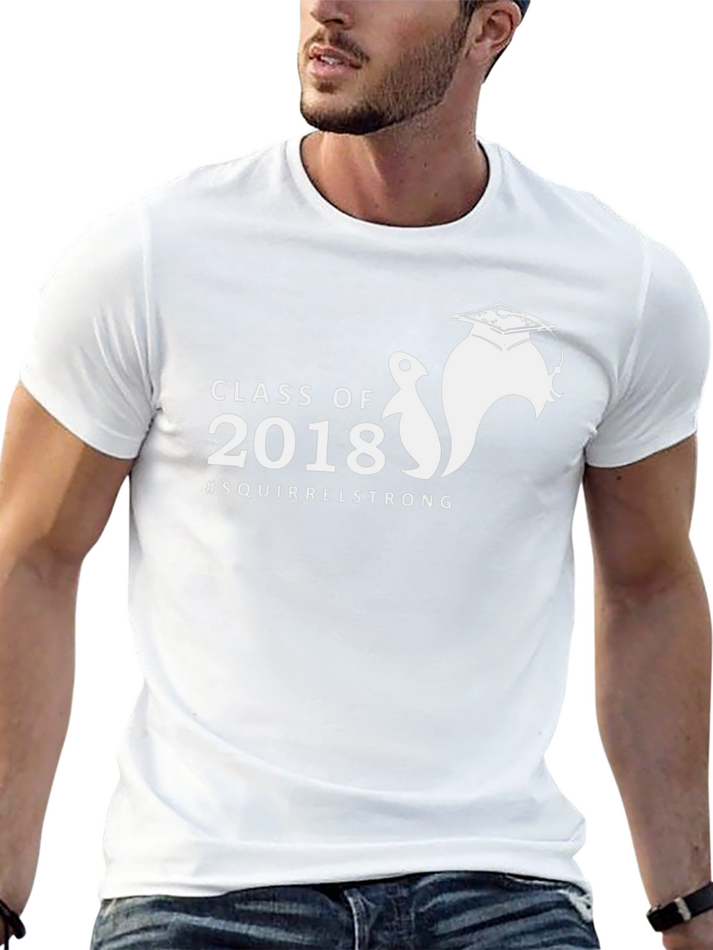 Camiseta Negra Clase de 2018 #SquirrelStrong