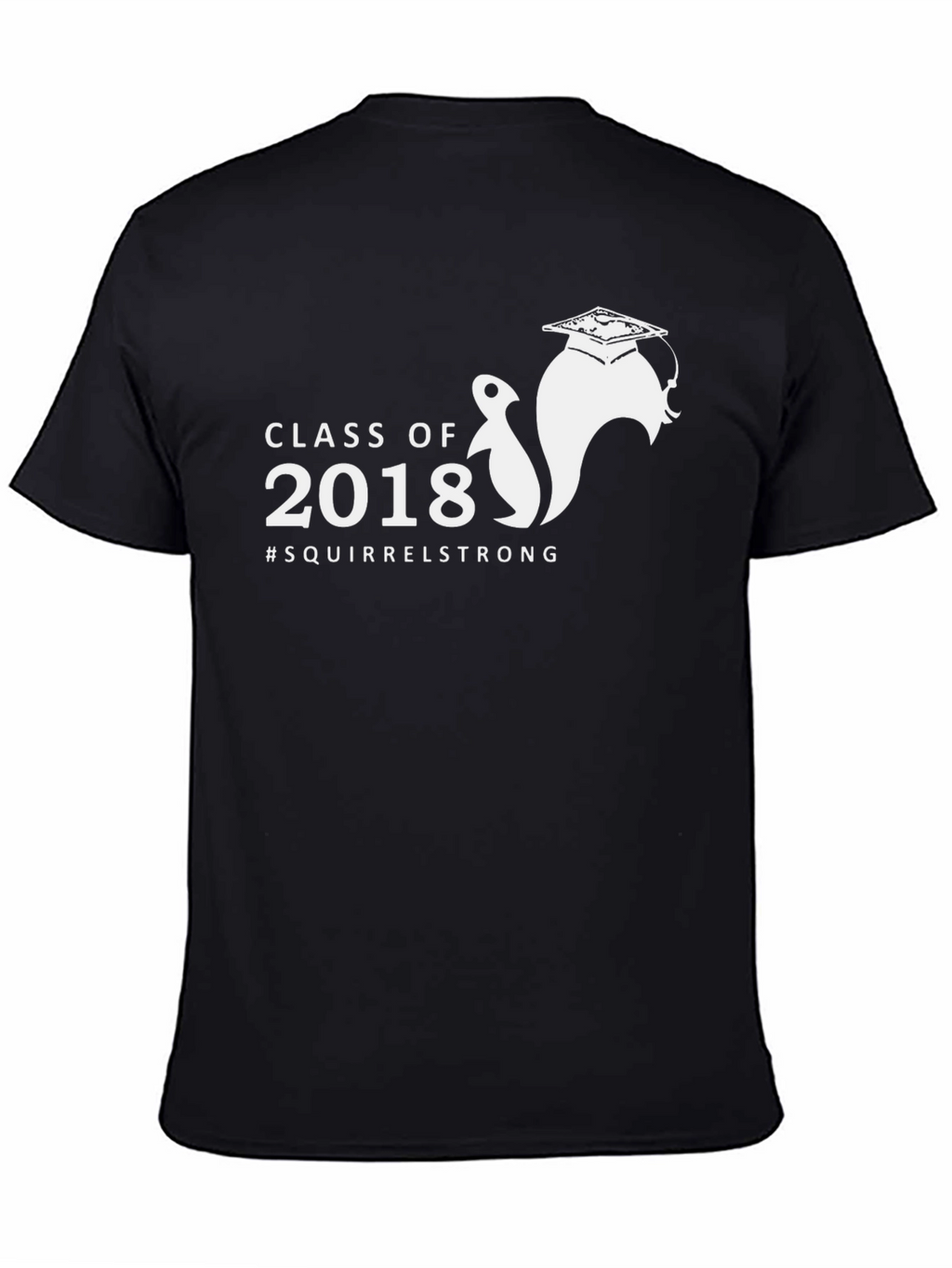 Camiseta Negra Clase de 2018 #SquirrelStrong