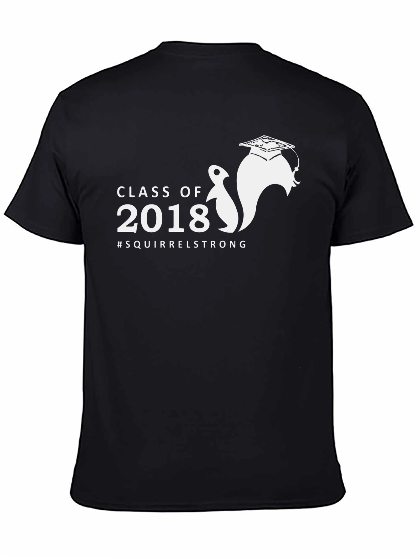 Camiseta Negra Clase de 2018 #SquirrelStrong