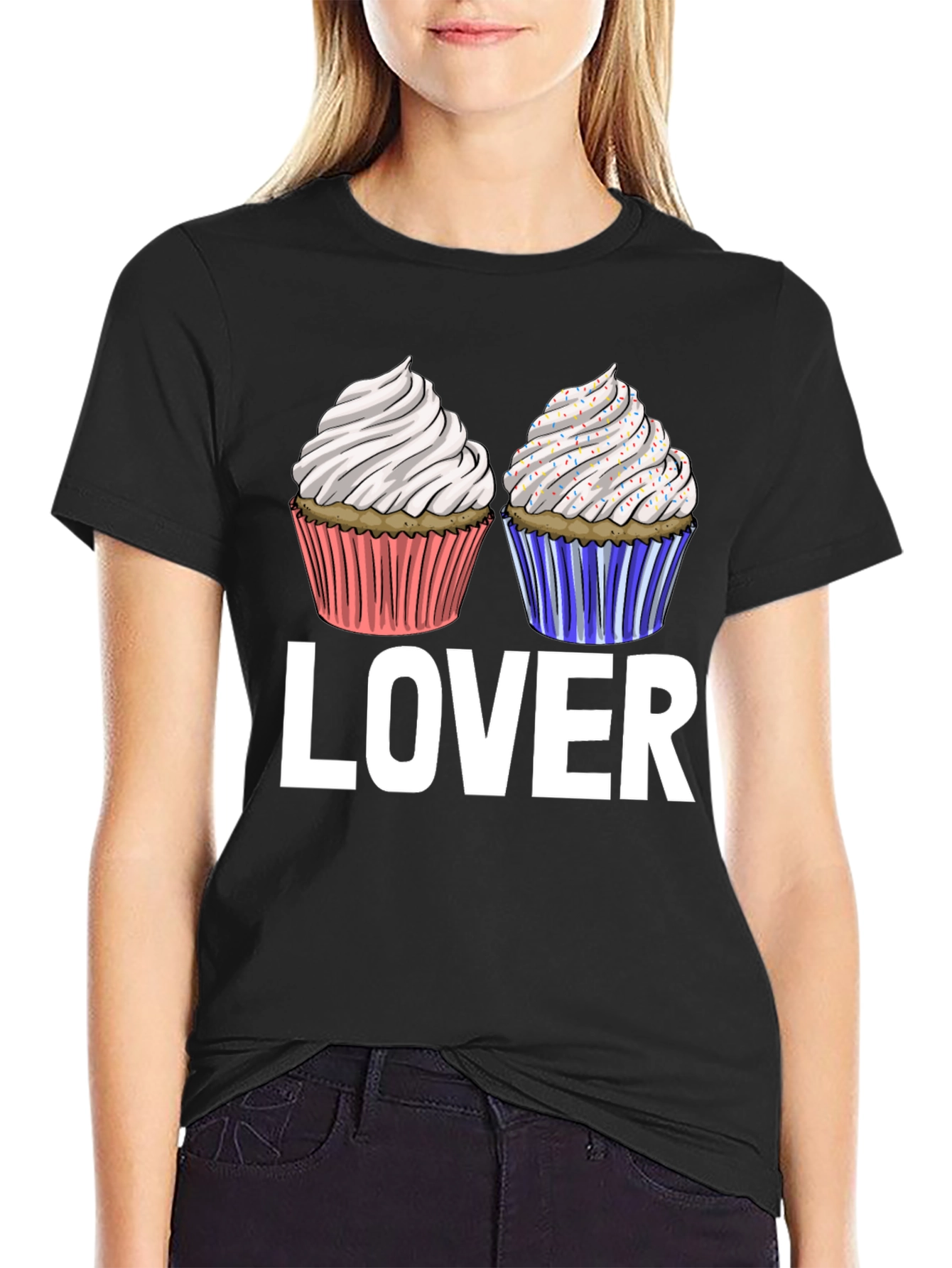 Camiseta Lover de Cupcakes Dulces