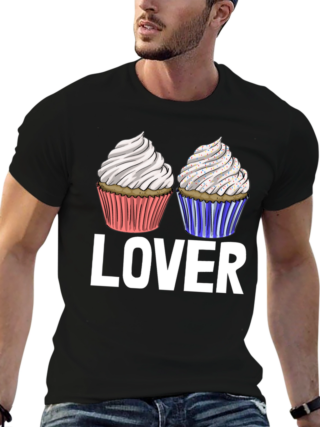 Camiseta Lover de Cupcakes Dulces