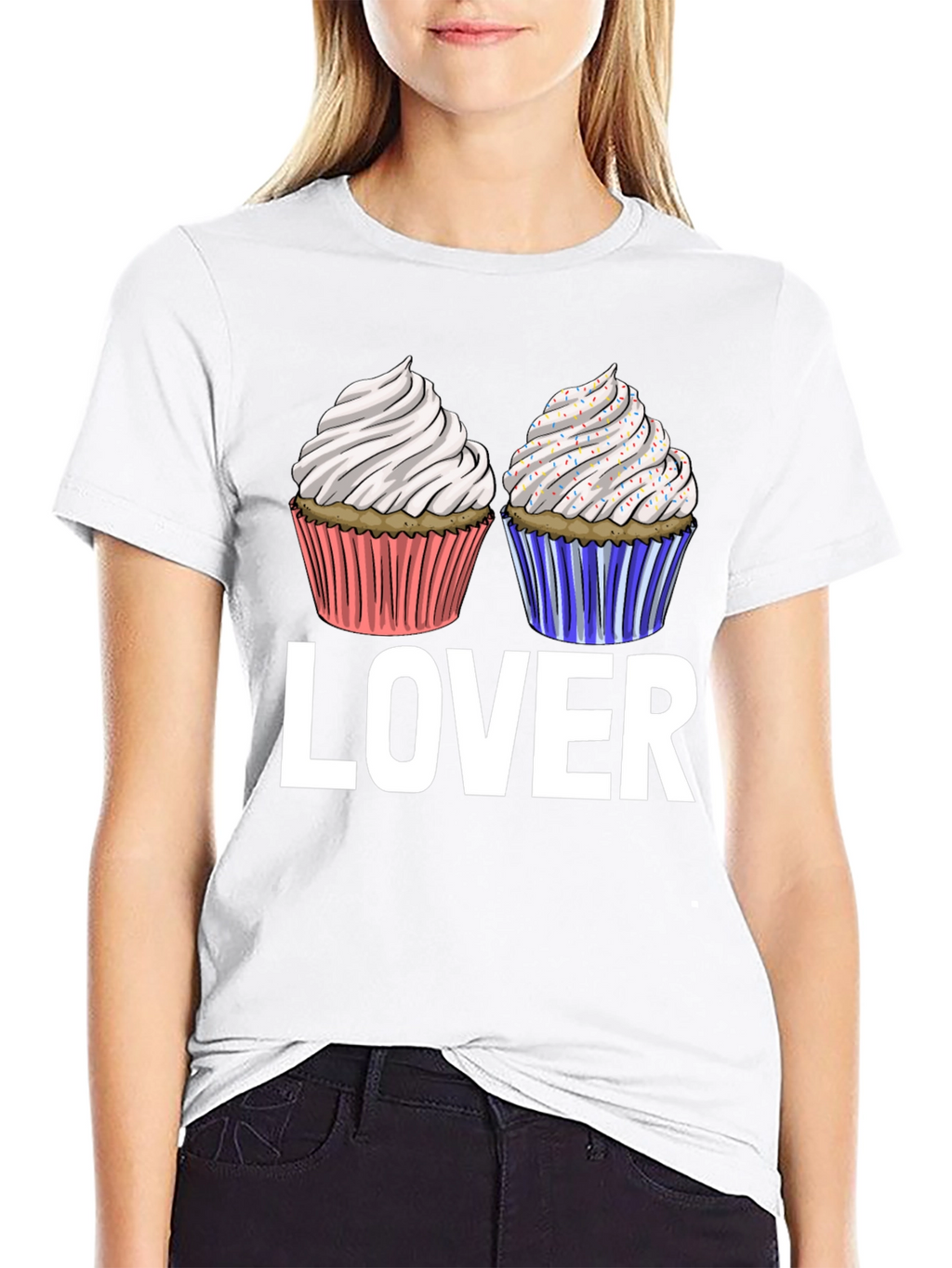 Camiseta Lover de Cupcakes Dulces
