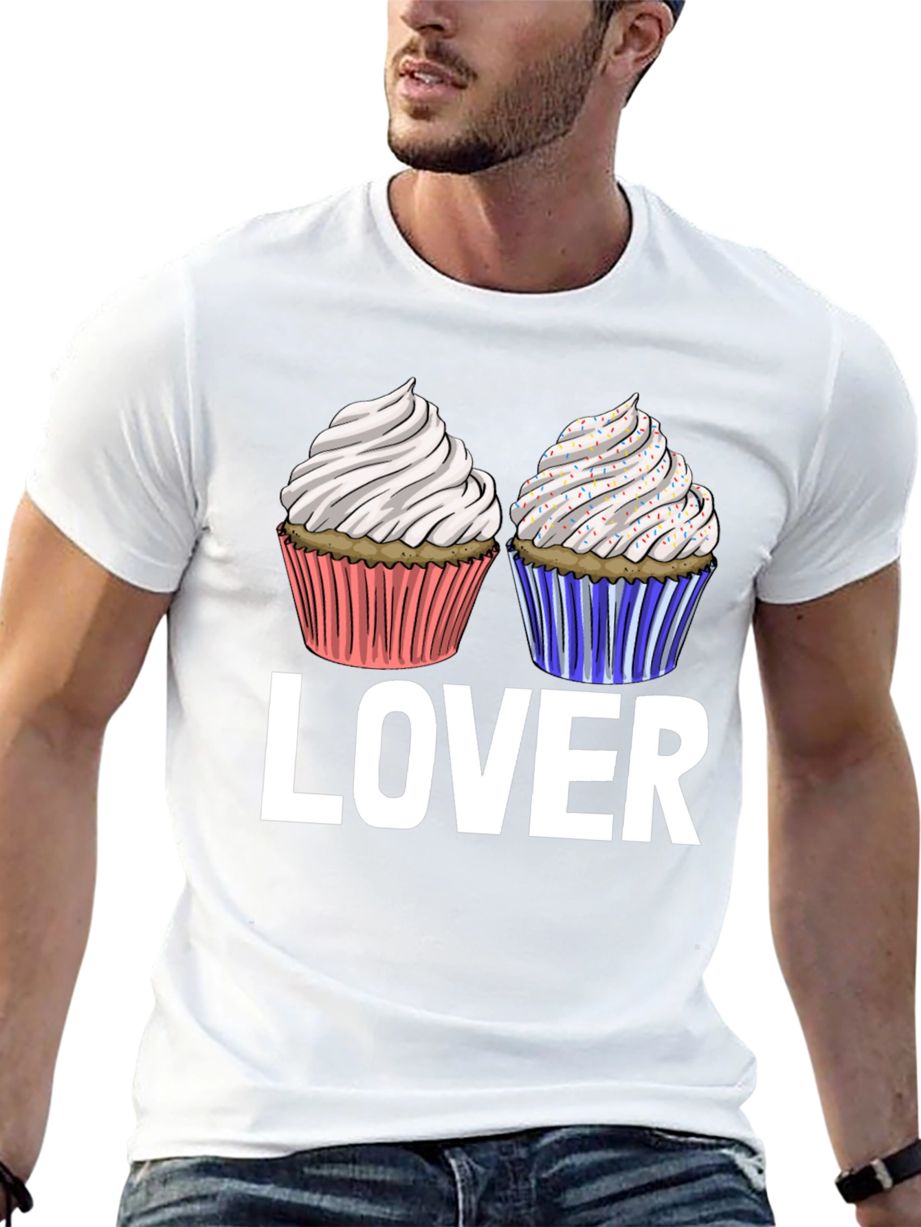 Camiseta Lover de Cupcakes Dulces