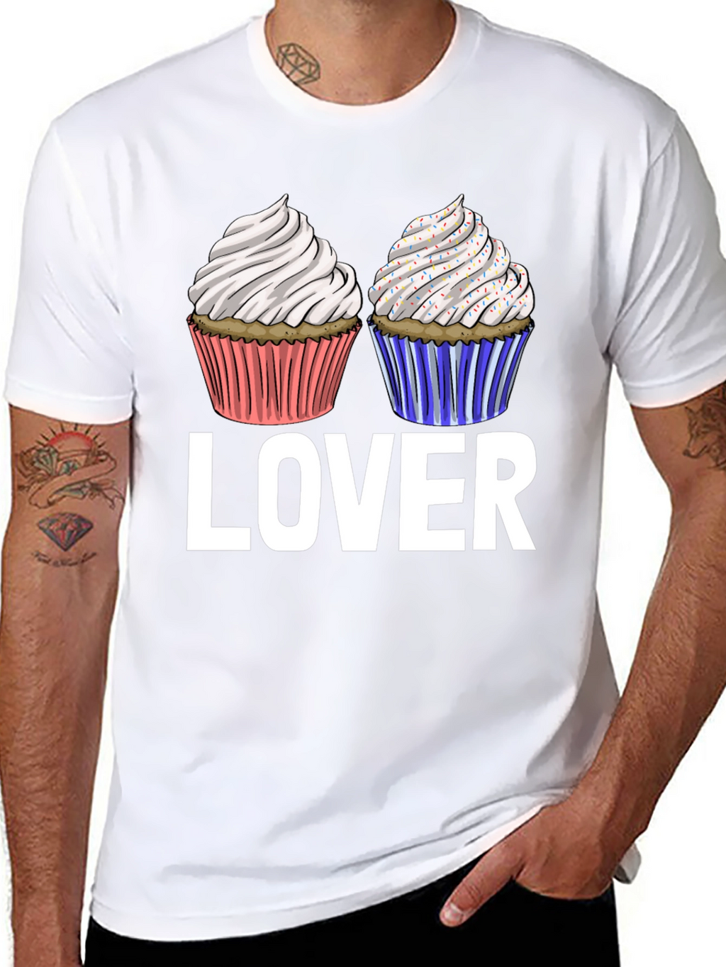 Camiseta Lover de Cupcakes Dulces