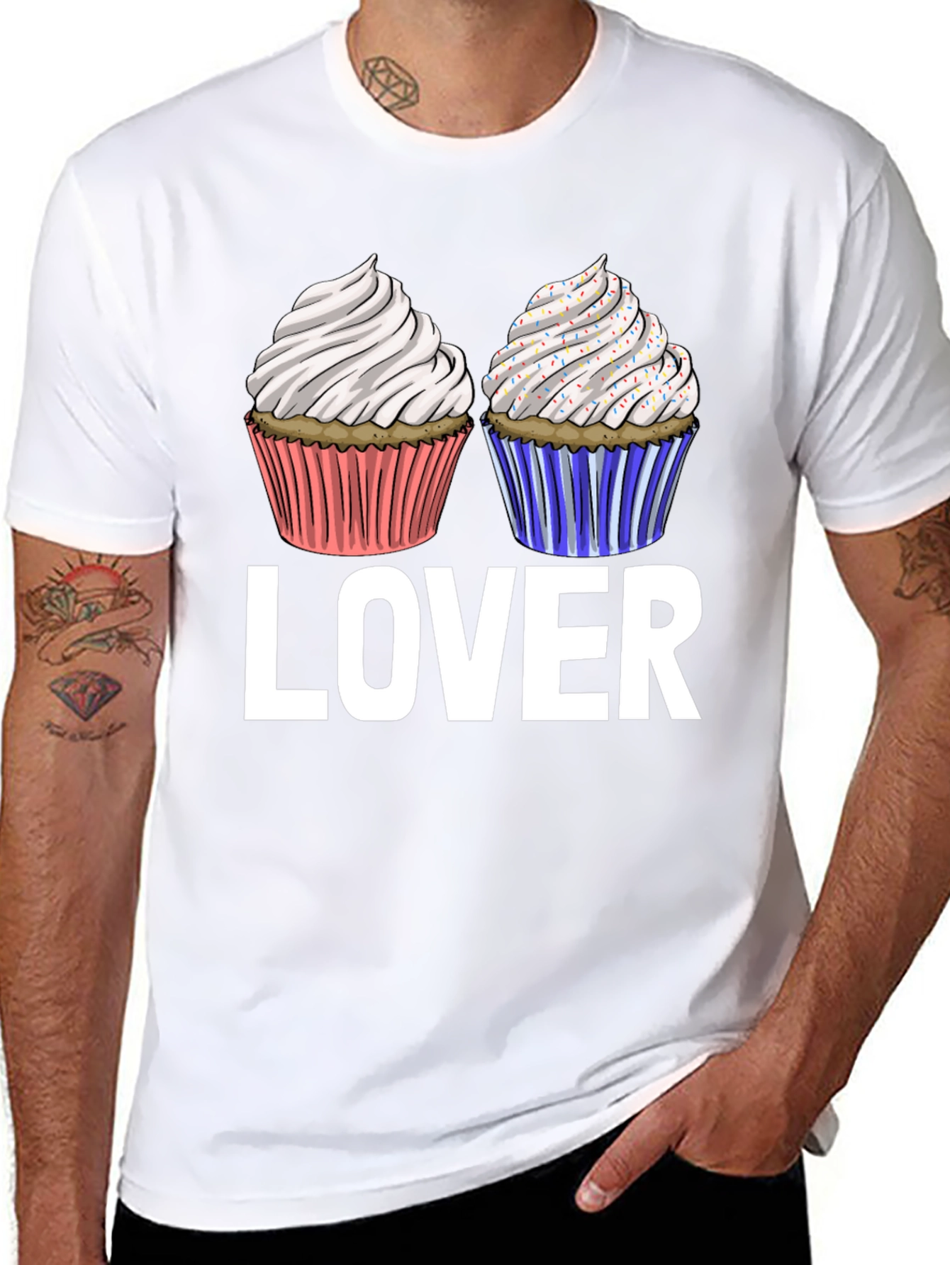 Camiseta Lover de Cupcakes Dulces