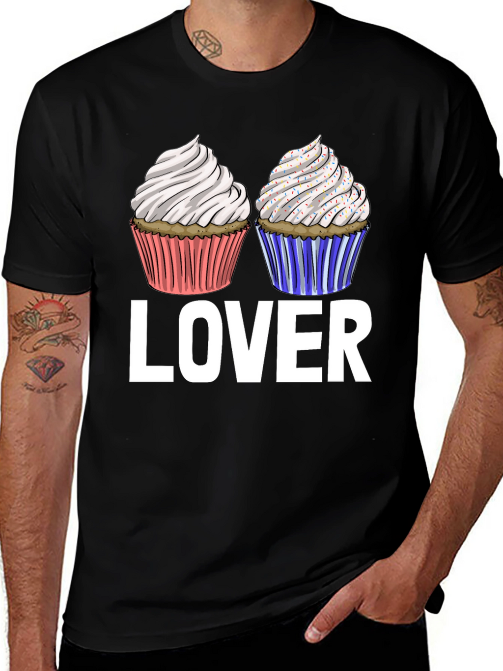 Camiseta Lover de Cupcakes Dulces