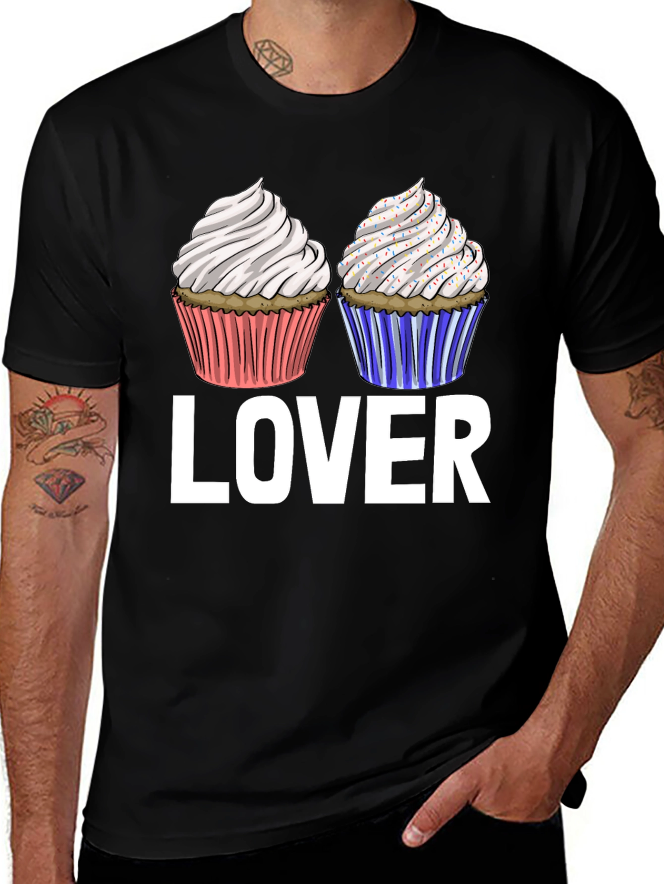 Camiseta Lover de Cupcakes Dulces