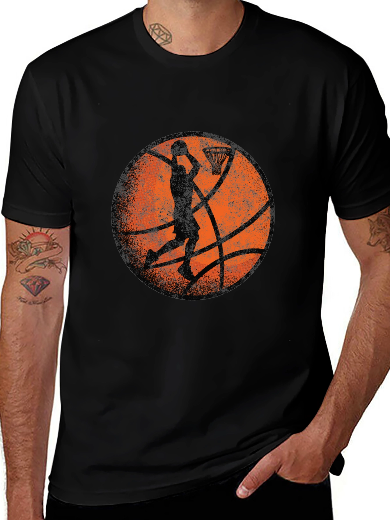 Camiseta Baloncesto Vintage Hombre - Estilo Urbano