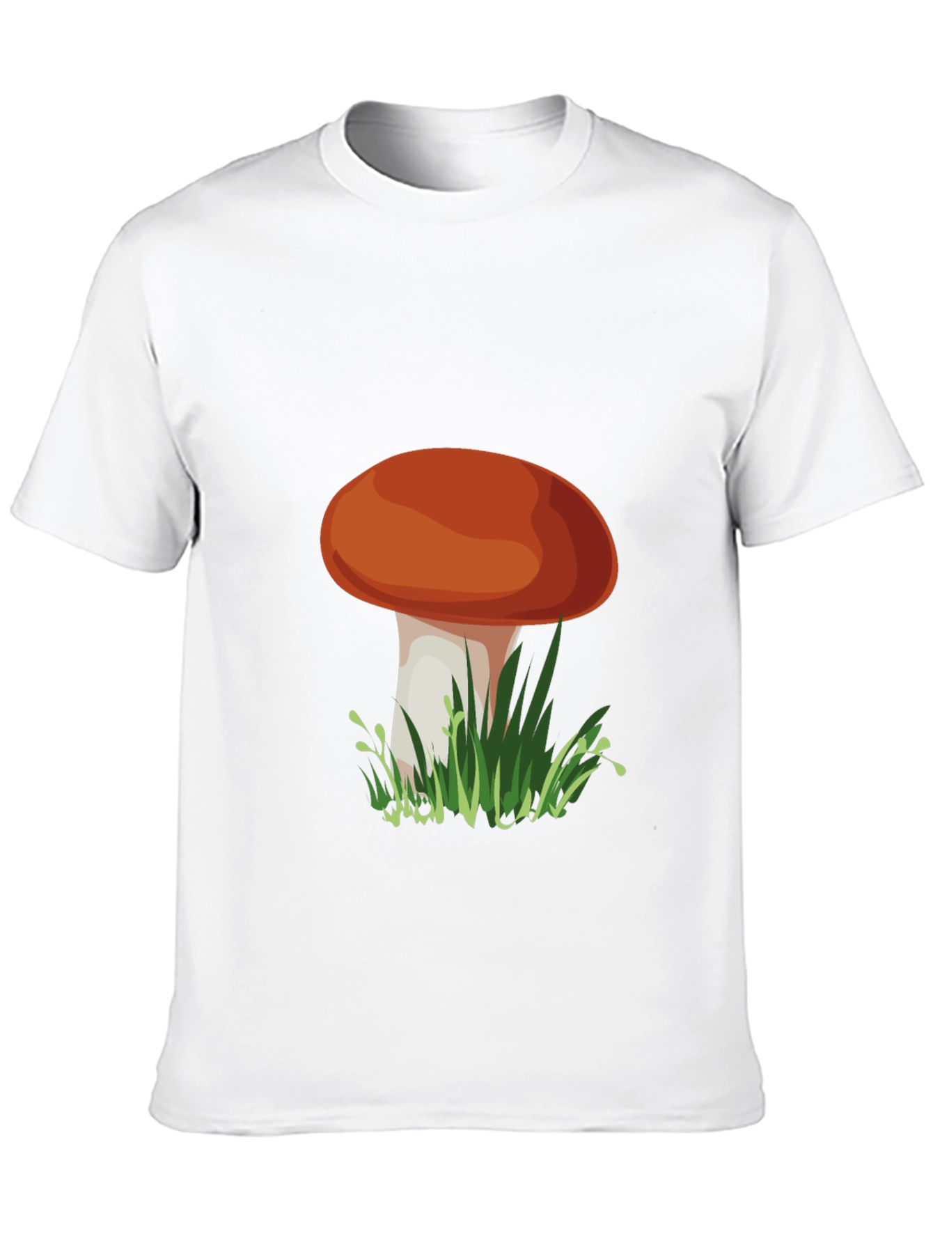 Camiseta Negra con Diseño de Hongo