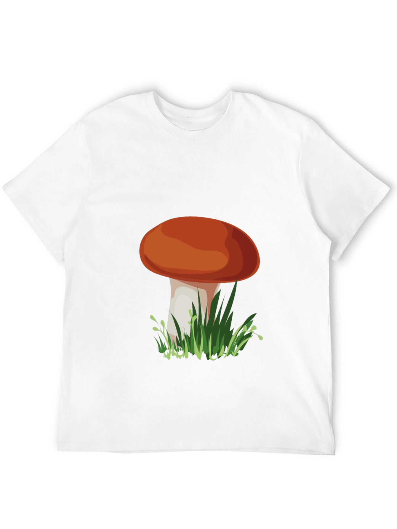 Camiseta Negra con Diseño de Hongo