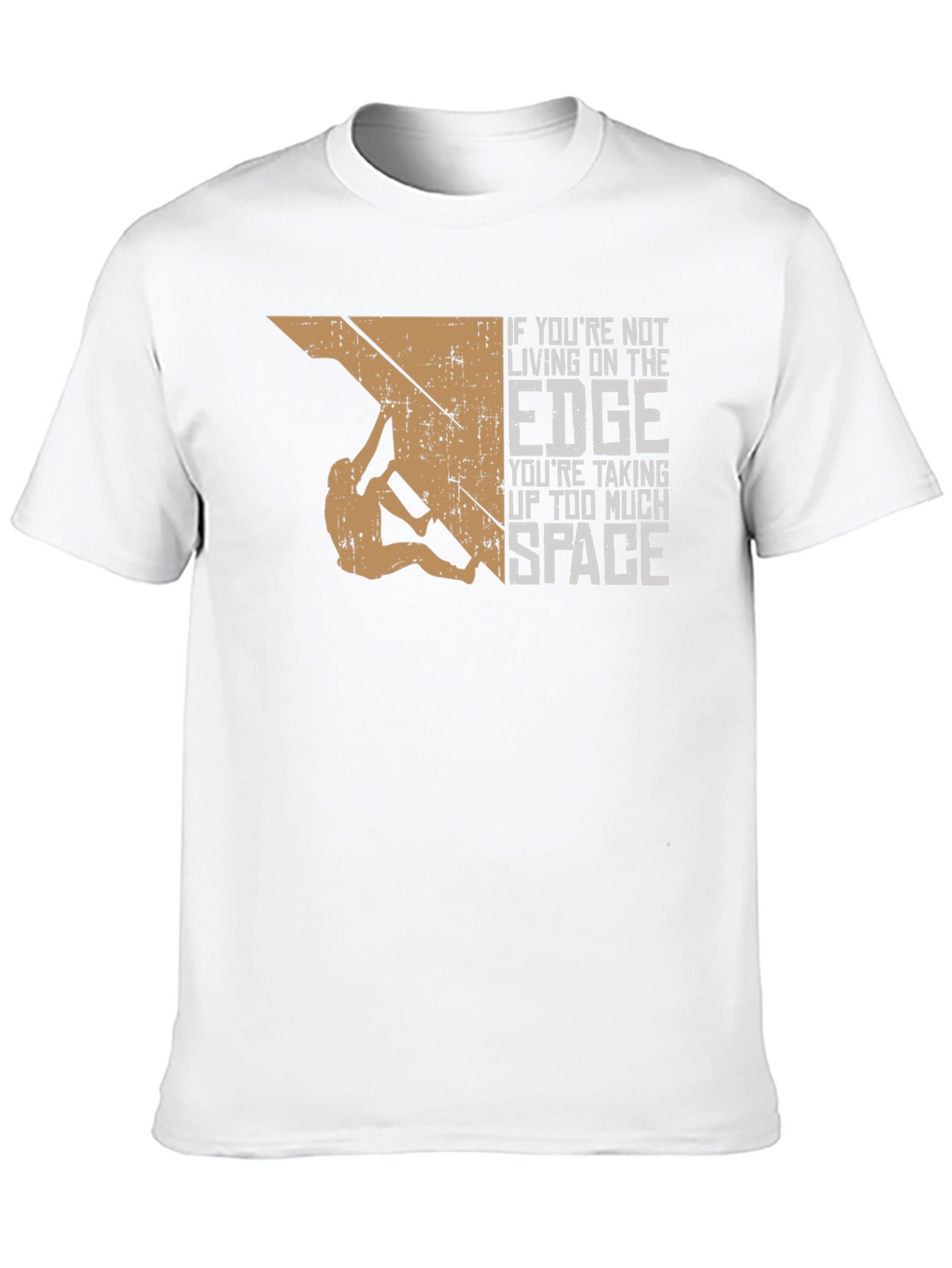 Camiseta Negra con Diseño de Escalada