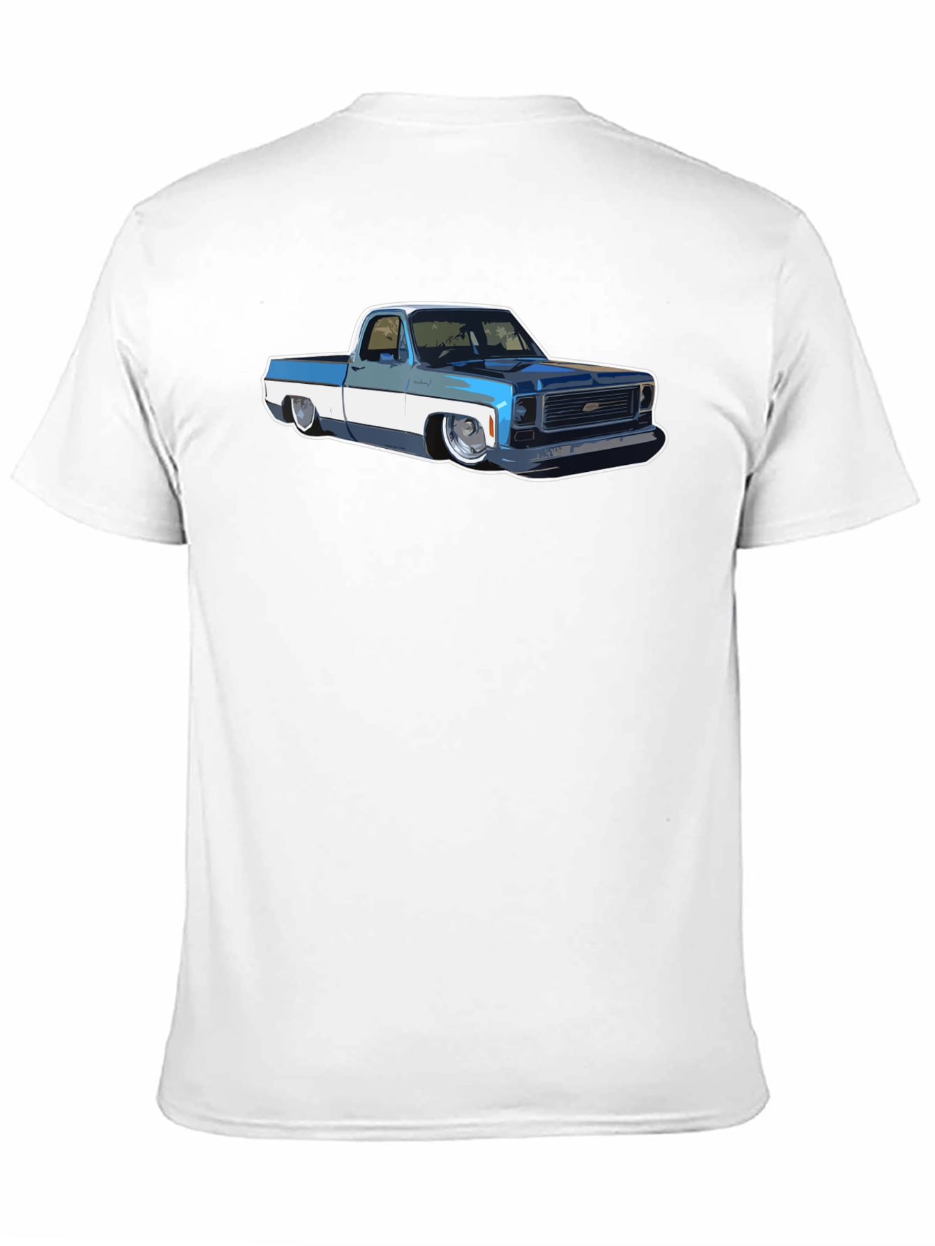 Camiseta Negra con Diseño de Camioneta Clásica