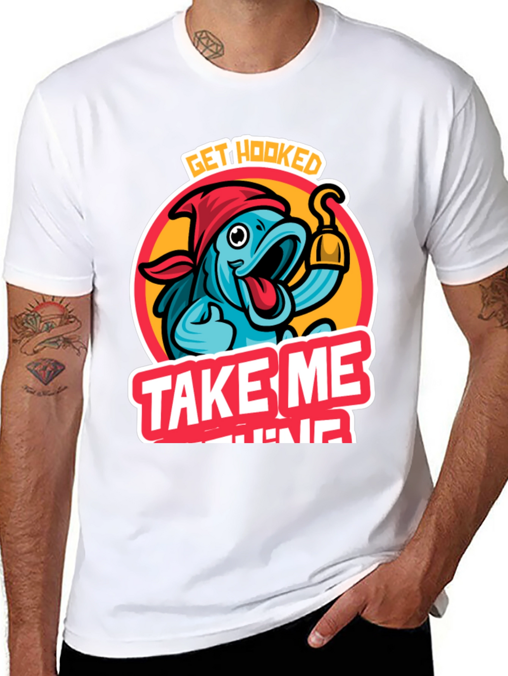 Camiseta Hombre Llévame a Pescar