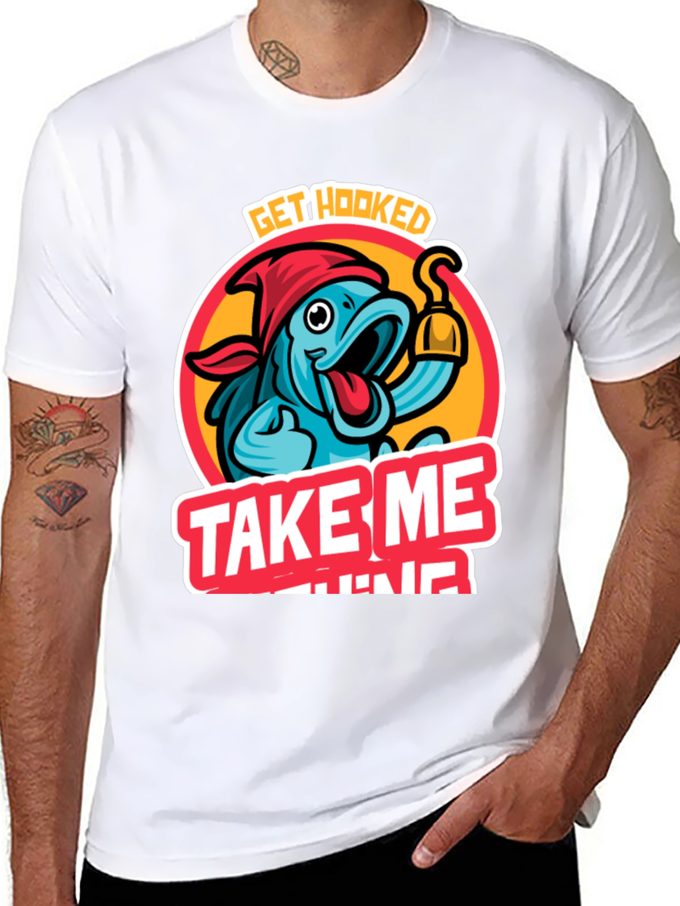 Camiseta Hombre Llévame a Pescar