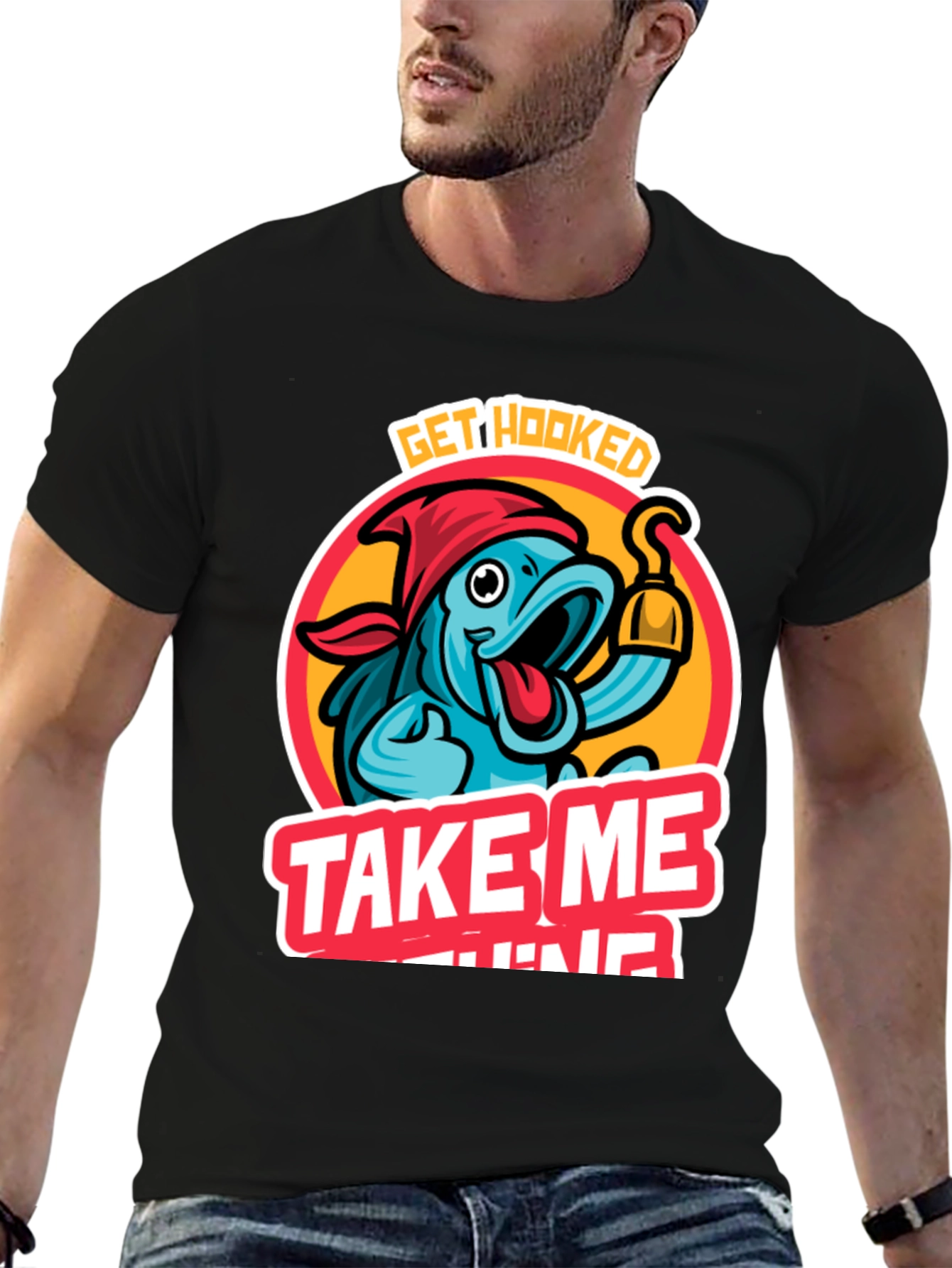 Camiseta Hombre Llévame a Pescar